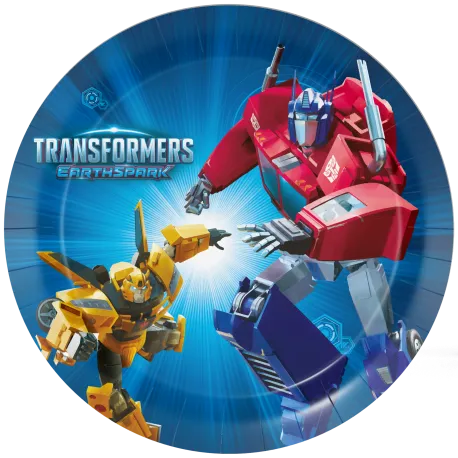 8 Platos 23 cm Transformers