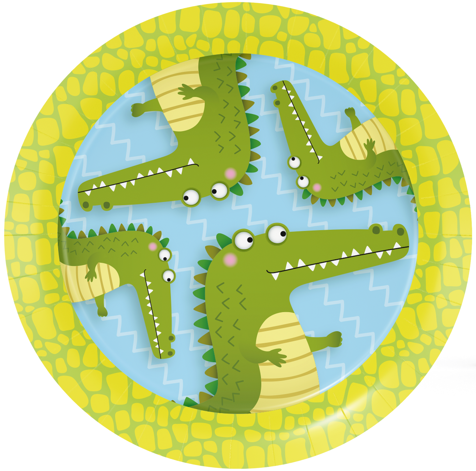 8 Piatti 23 cm ALLIGATOR PARTY