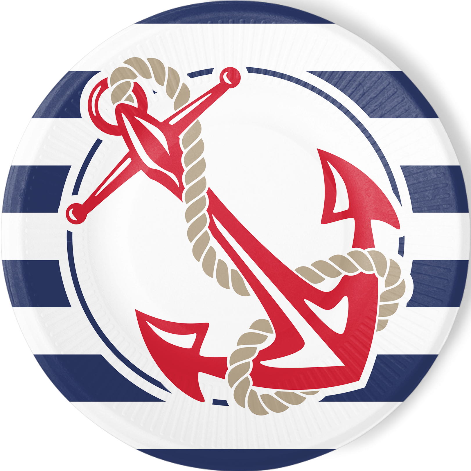 8 Platos Anchor Nautic 23 cm