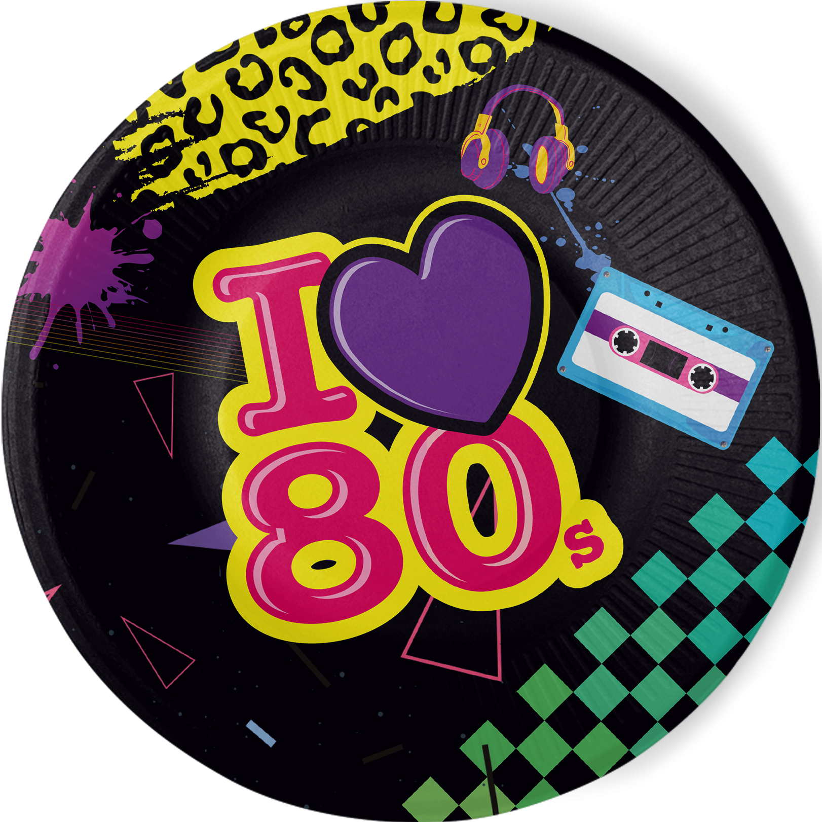 8 Platos Años 80 23 cm