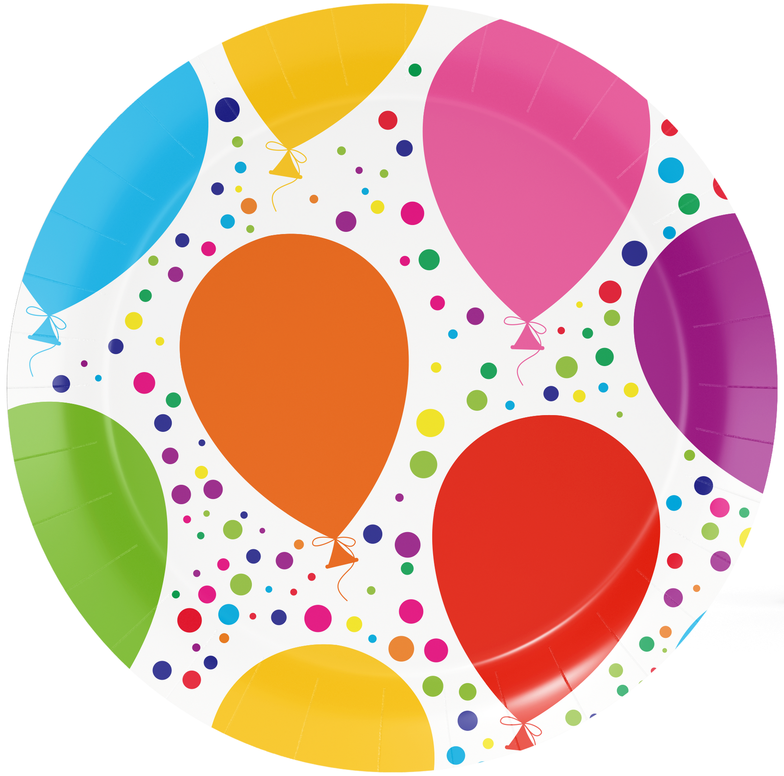 8 Piatti per Feste a Palloncino 23 cm