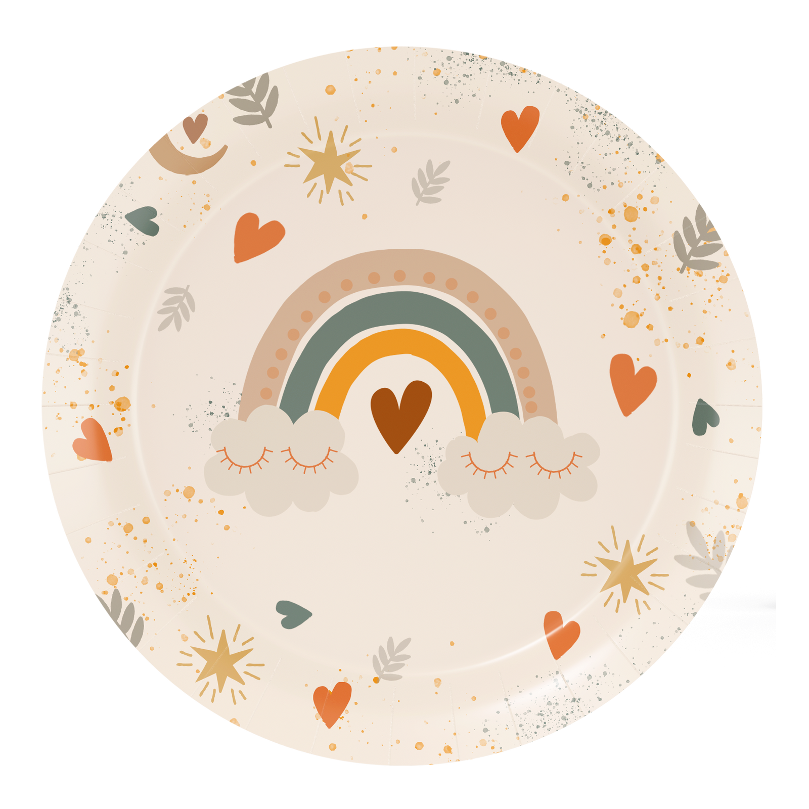 8 piatti Boho Rainbow 18 cm