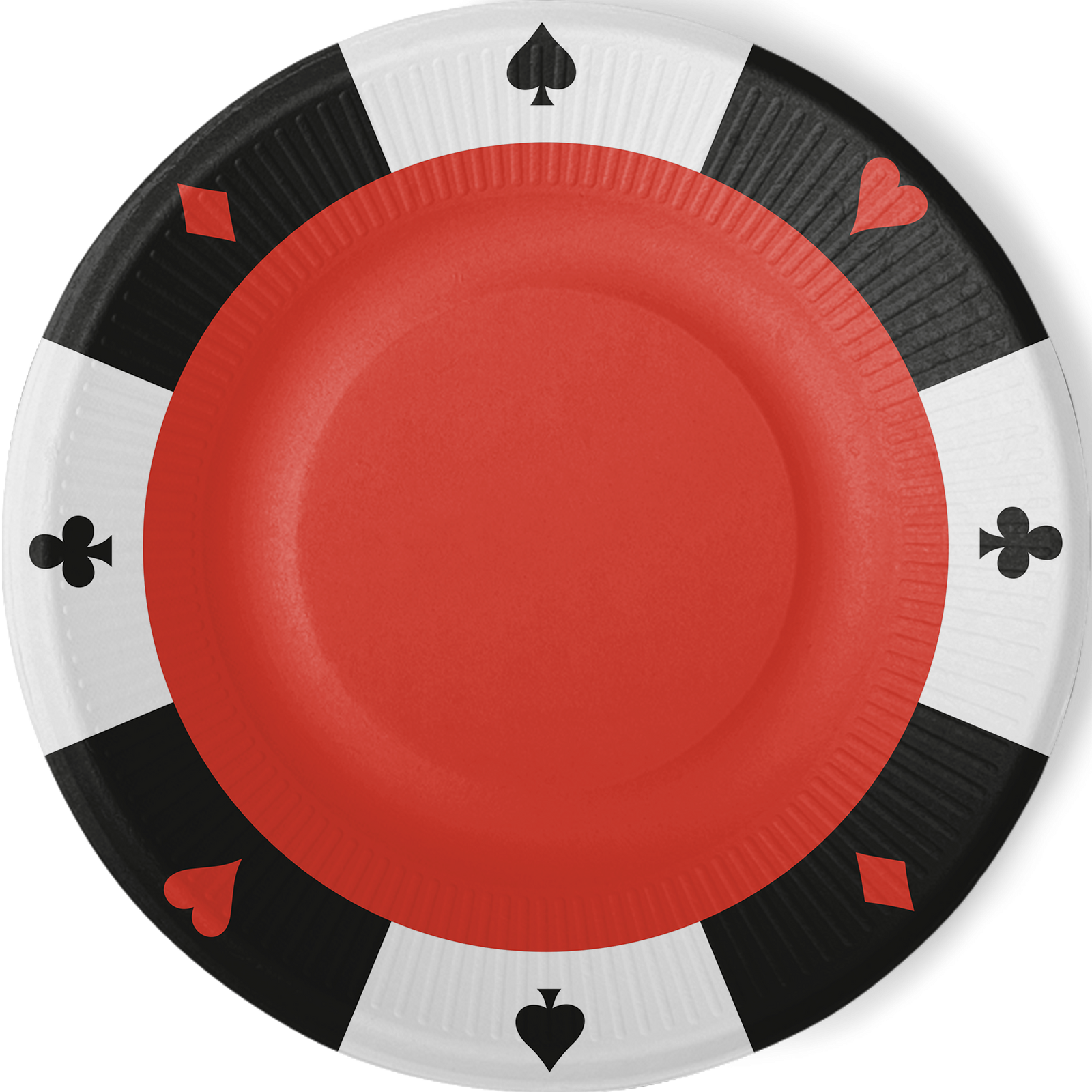 8 assiettes de casino 23 cm