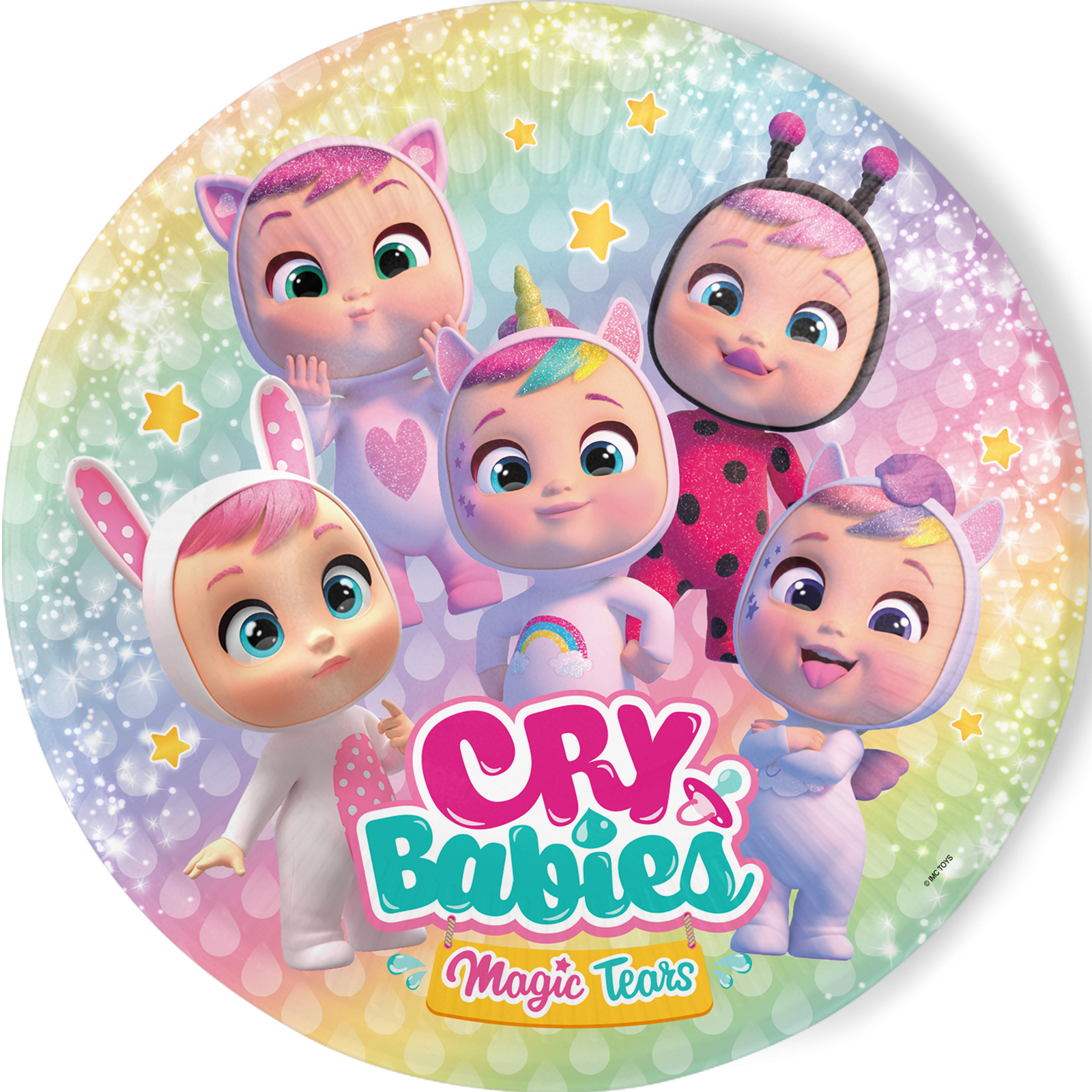 8 piatti Cry Babies 23 cm