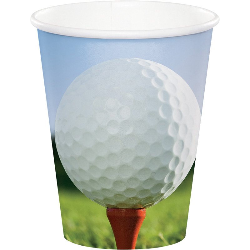 8 VASOS 250 ML SPORTS FANATIC GOLF