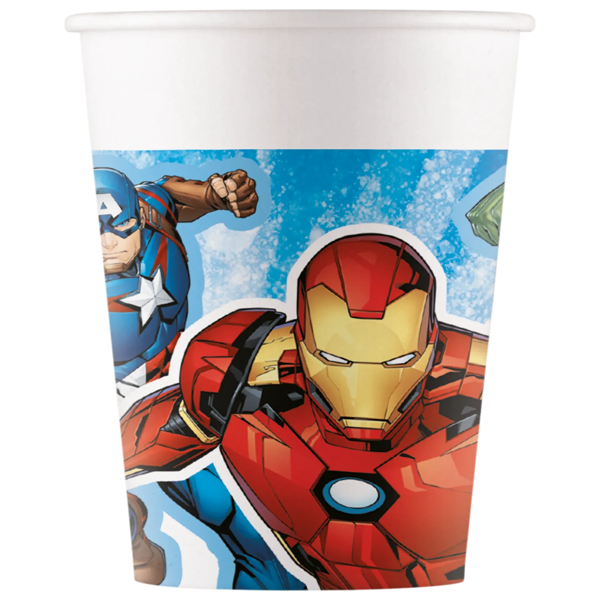 8 BICCHIERI DI CARTA AVENGERS EVERGREEN