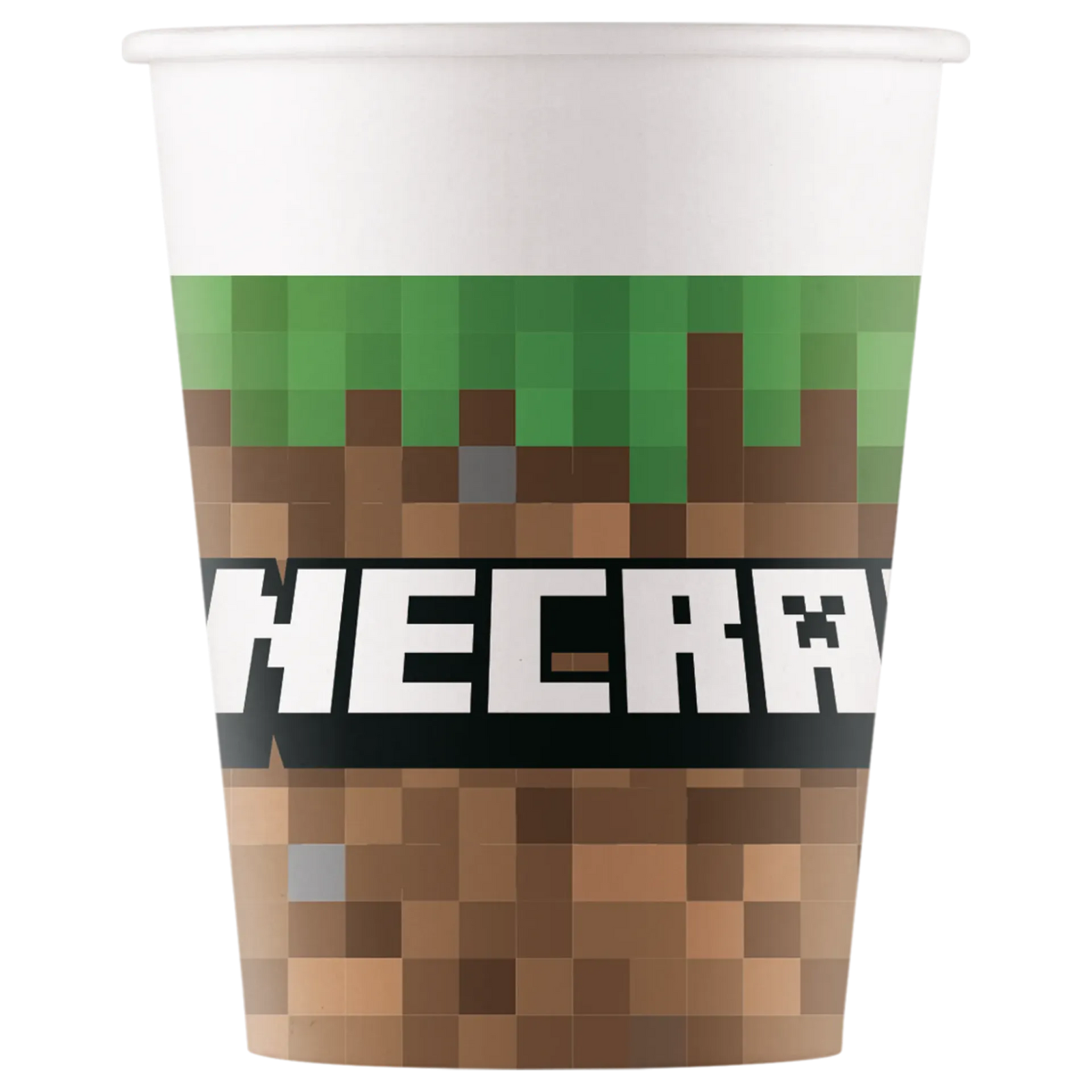 8 BICCHIERI DI CARTA MINECRAFT