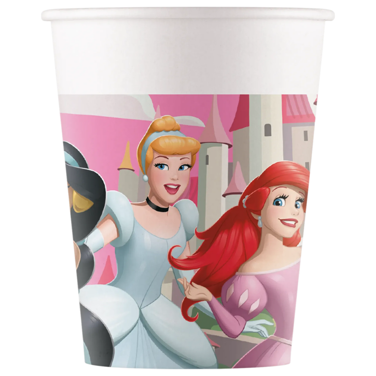 8 BICCHIERI DI CARTA PRINCIPESSE DISNEY WORLD