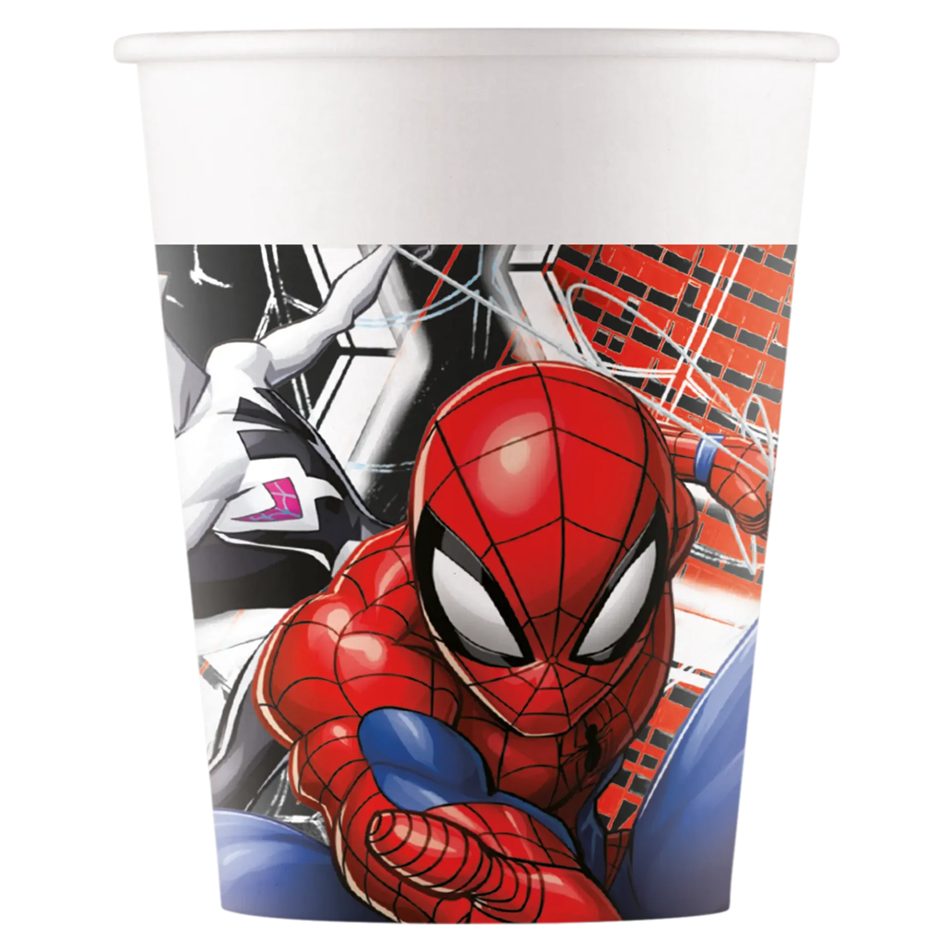 8 GOBELETS EN PAPIER SPIDERMAN