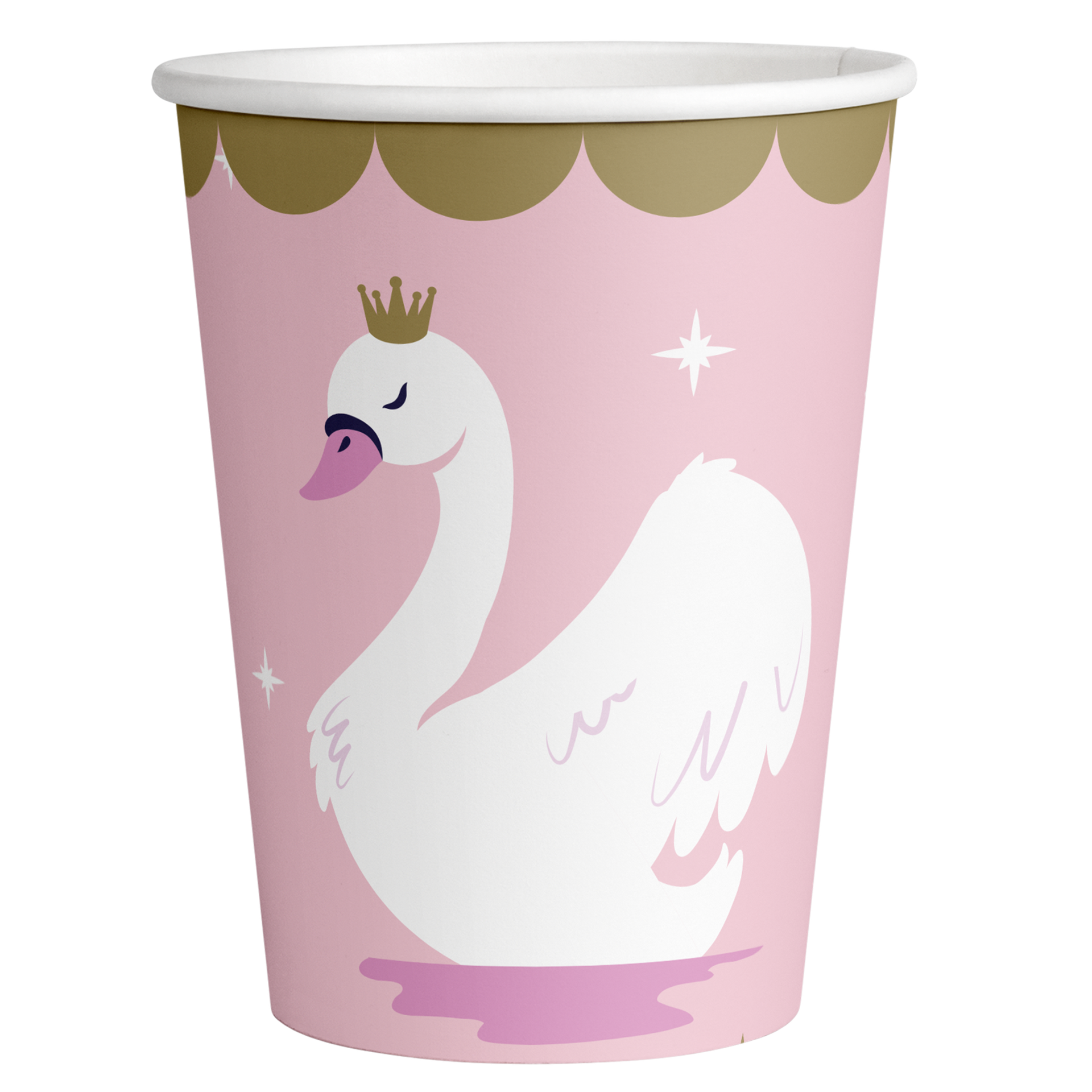 8 Vasos STYLISH SWAN PARTY 250 ml