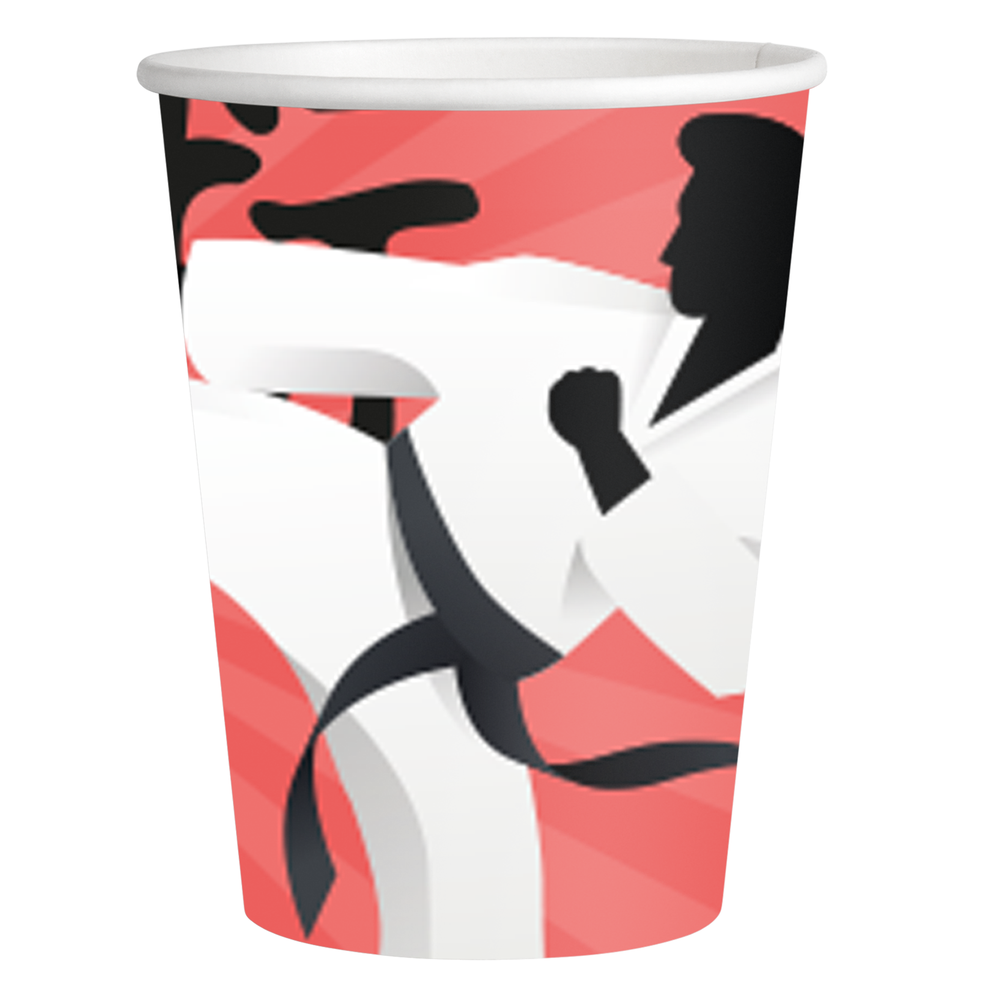 8 Vasos 250 ml KARATE PARTY