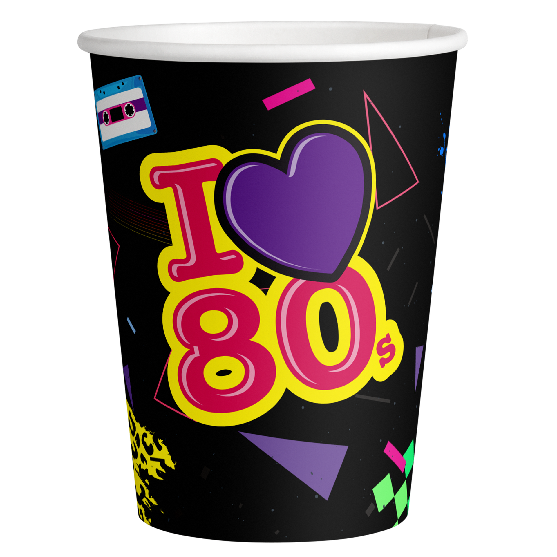 8 Vasos Años 80 250 ml