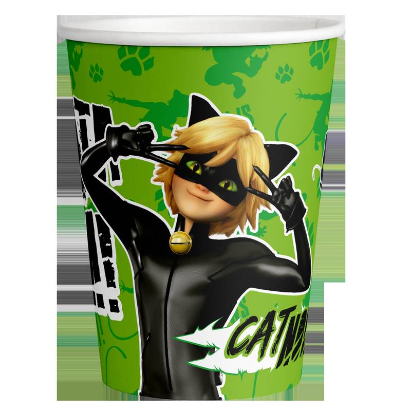 8 Vasos Cat Noir 250 ml