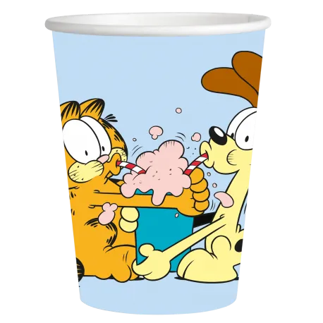 8 Vasos Garfield 250 ml