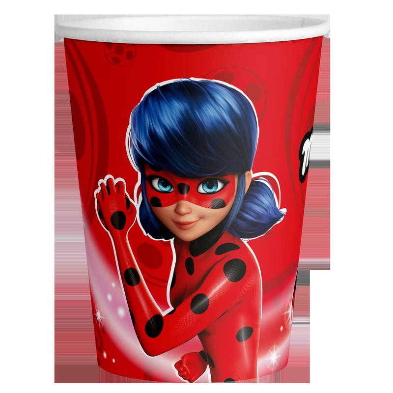 8 bicchieri coccinella 250 ml
