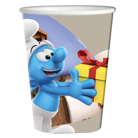 8 Vasos Pitufos 250 ml