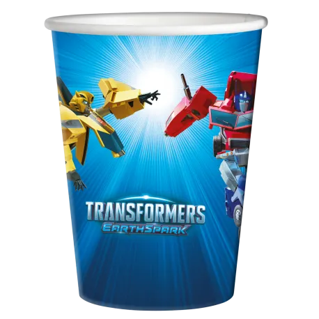 8 verres Transformers 250 ml