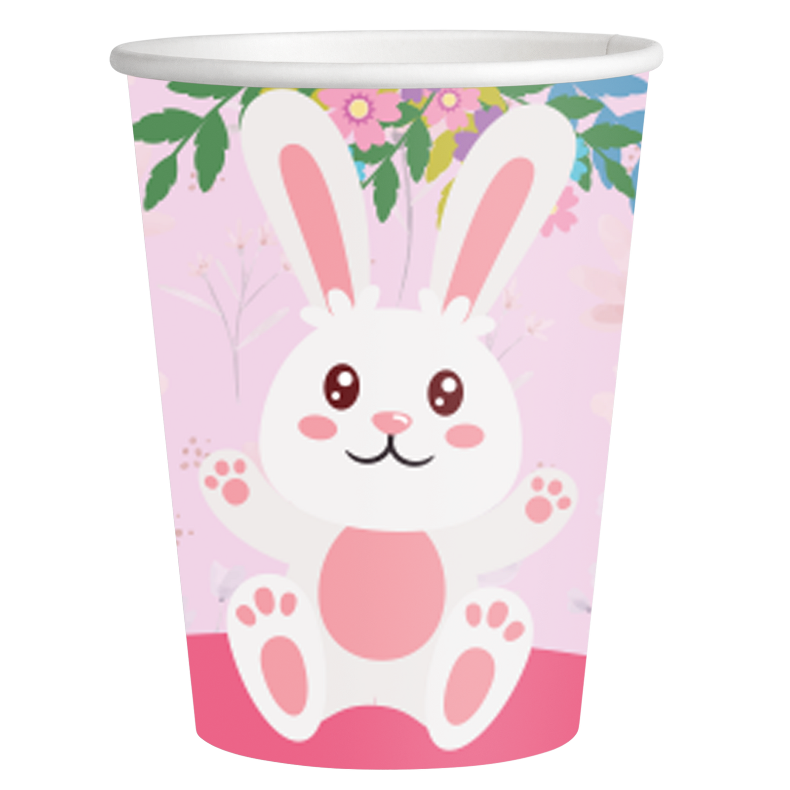8 Bicchieri di carta CONIGLIETTO 1° COMPLEANNO 250 ml