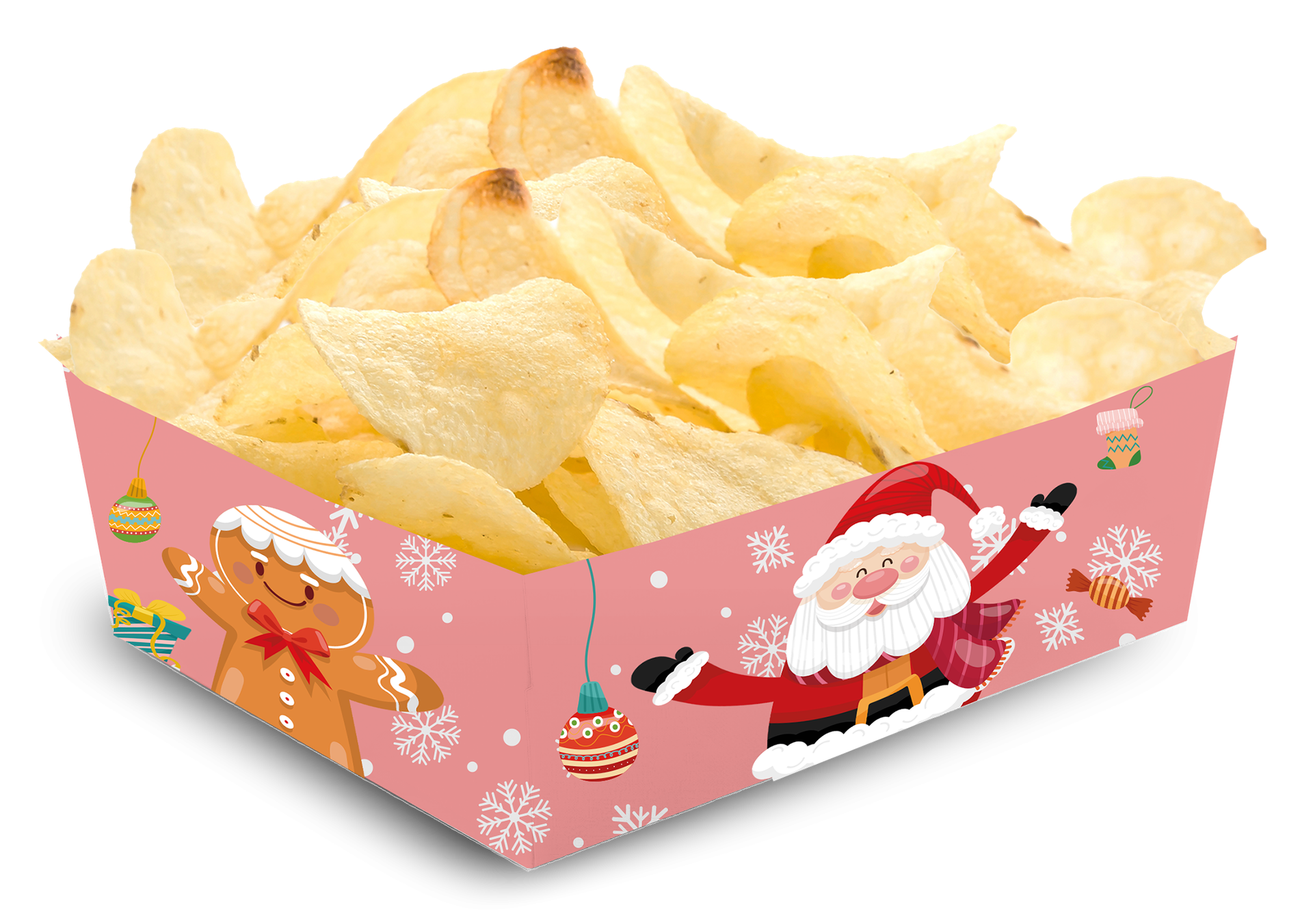 BANDEJA NAVIDAD SANTA 15 x 11 x 6 cm