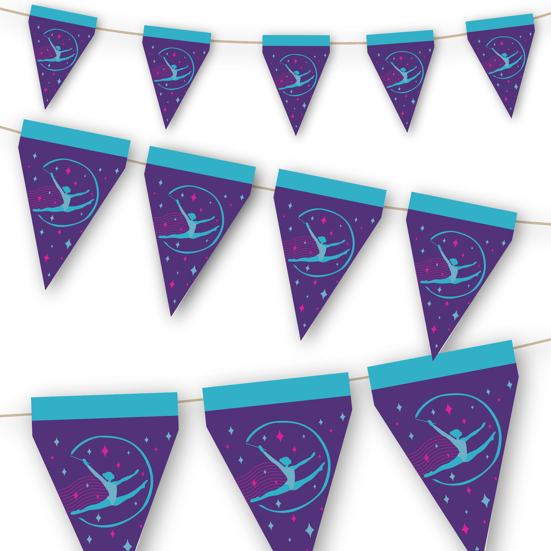 BANDIERA PER FESTA DELLA GINNASTICA 3 metri