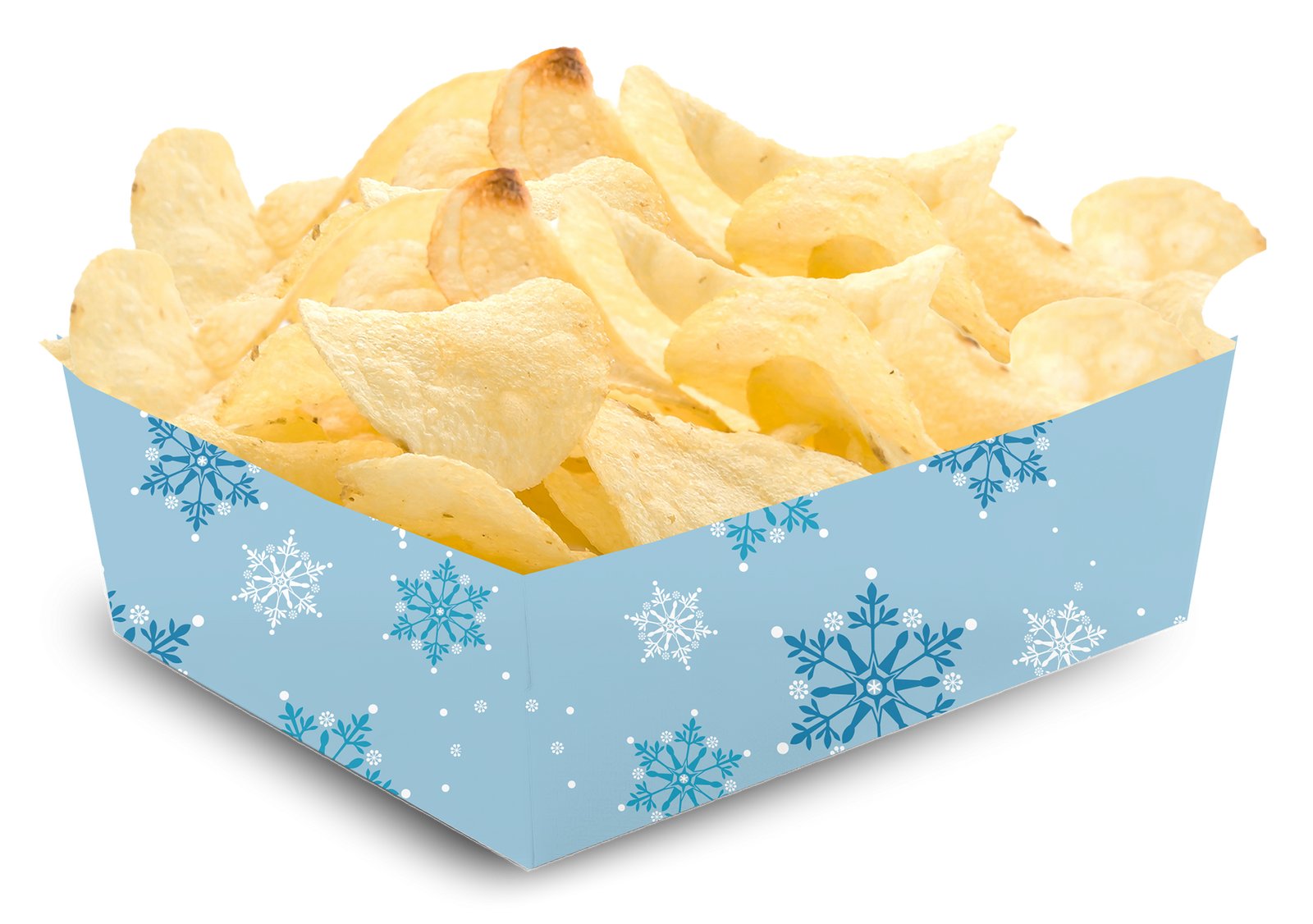 Plateau Flocons de neige 15 x 11 x 6 cm