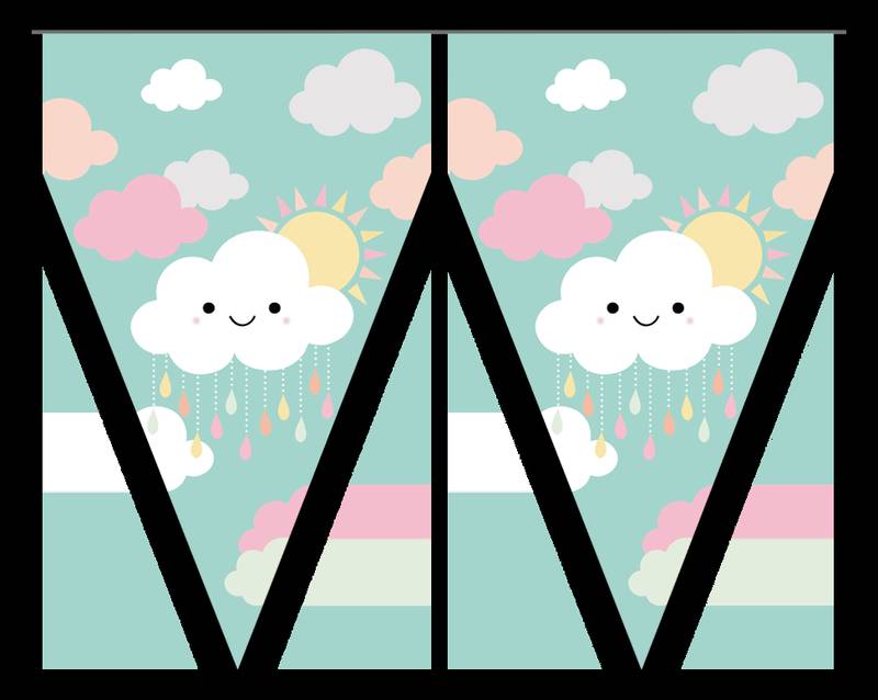 Banderin SUNSHINE CLOUDS 3 metros