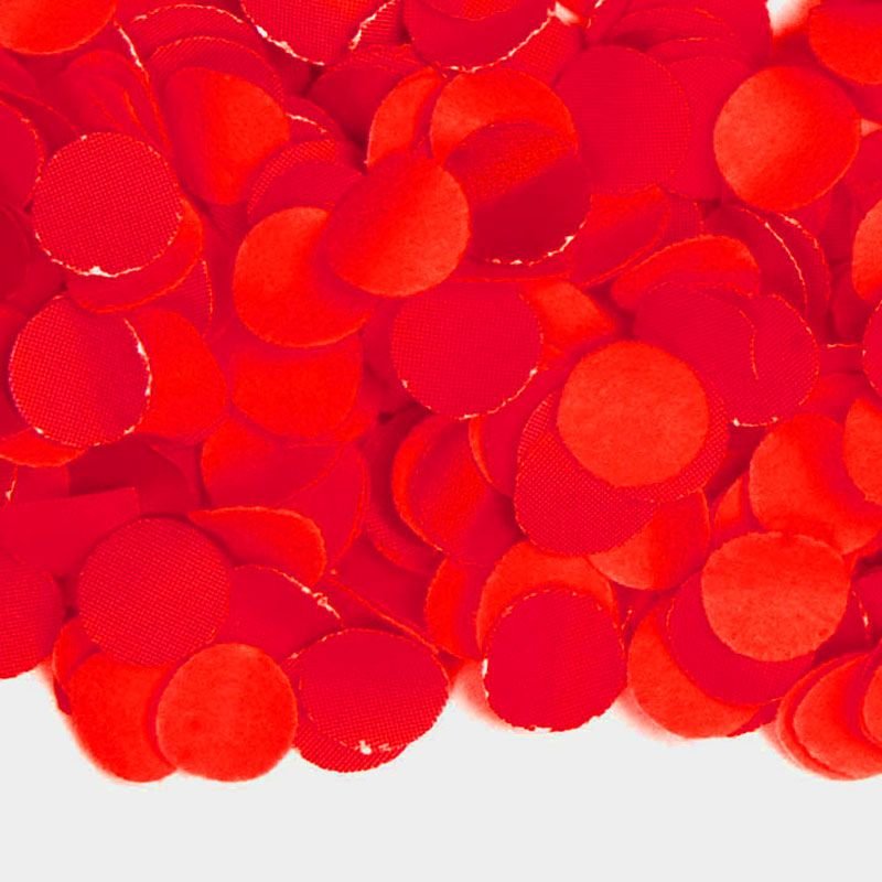 Sachet de confettis rouges de 100 grammes