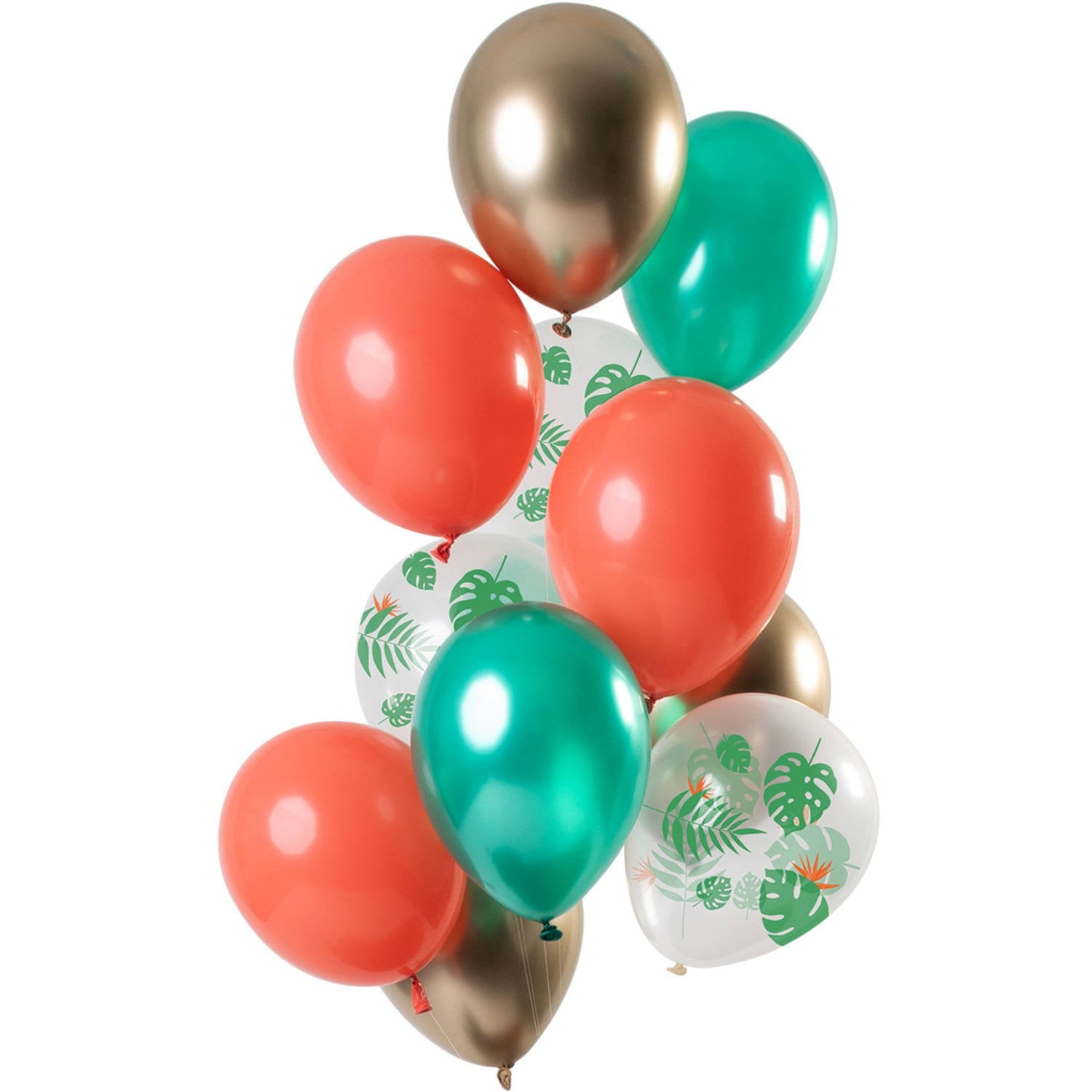 Bouquet de ballons tropicaux de 12 pièces, 30 cm