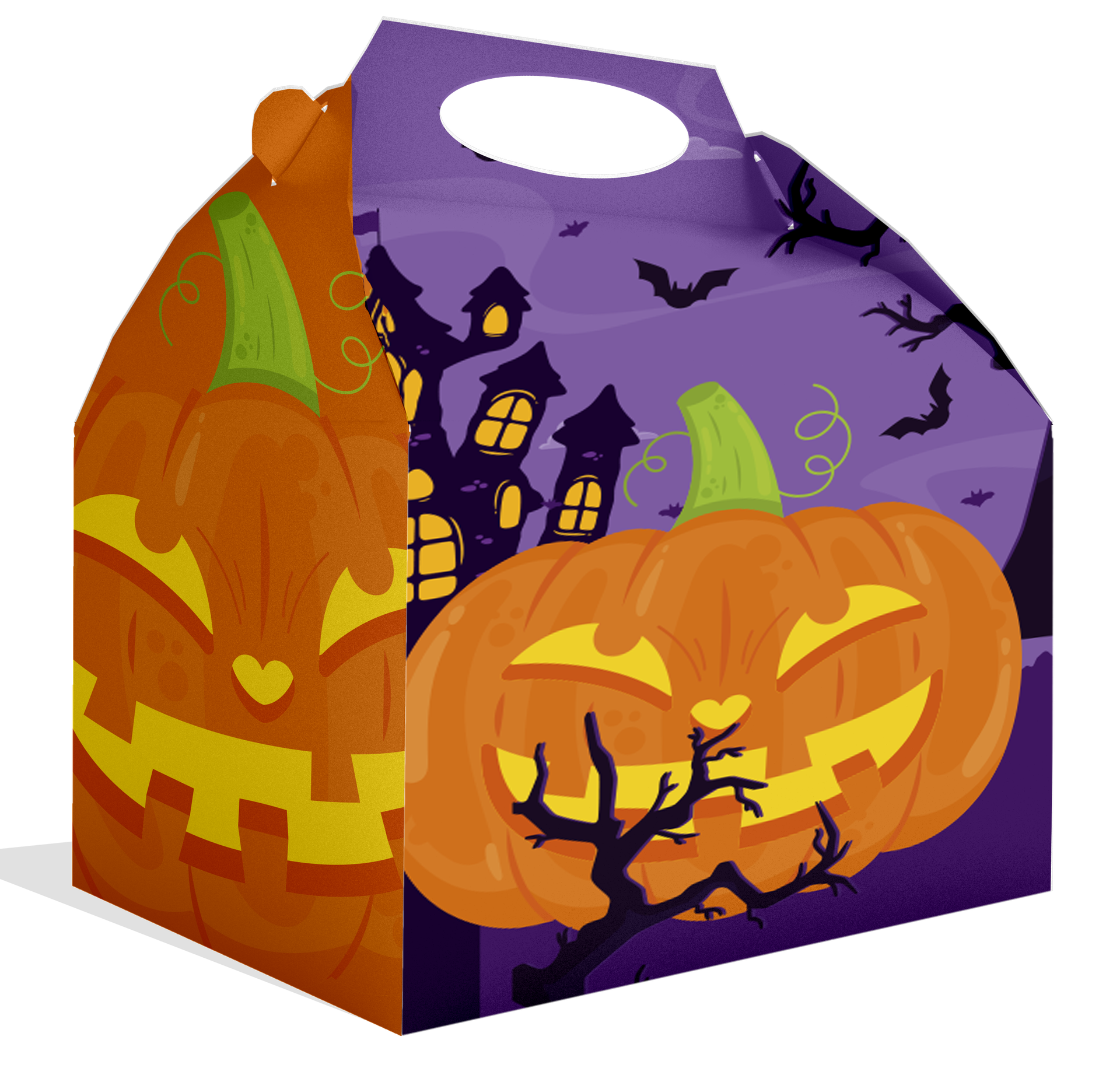BOÎTE CITROUILLE D'HALLOWEEN 20 x 16 x 11 cm
