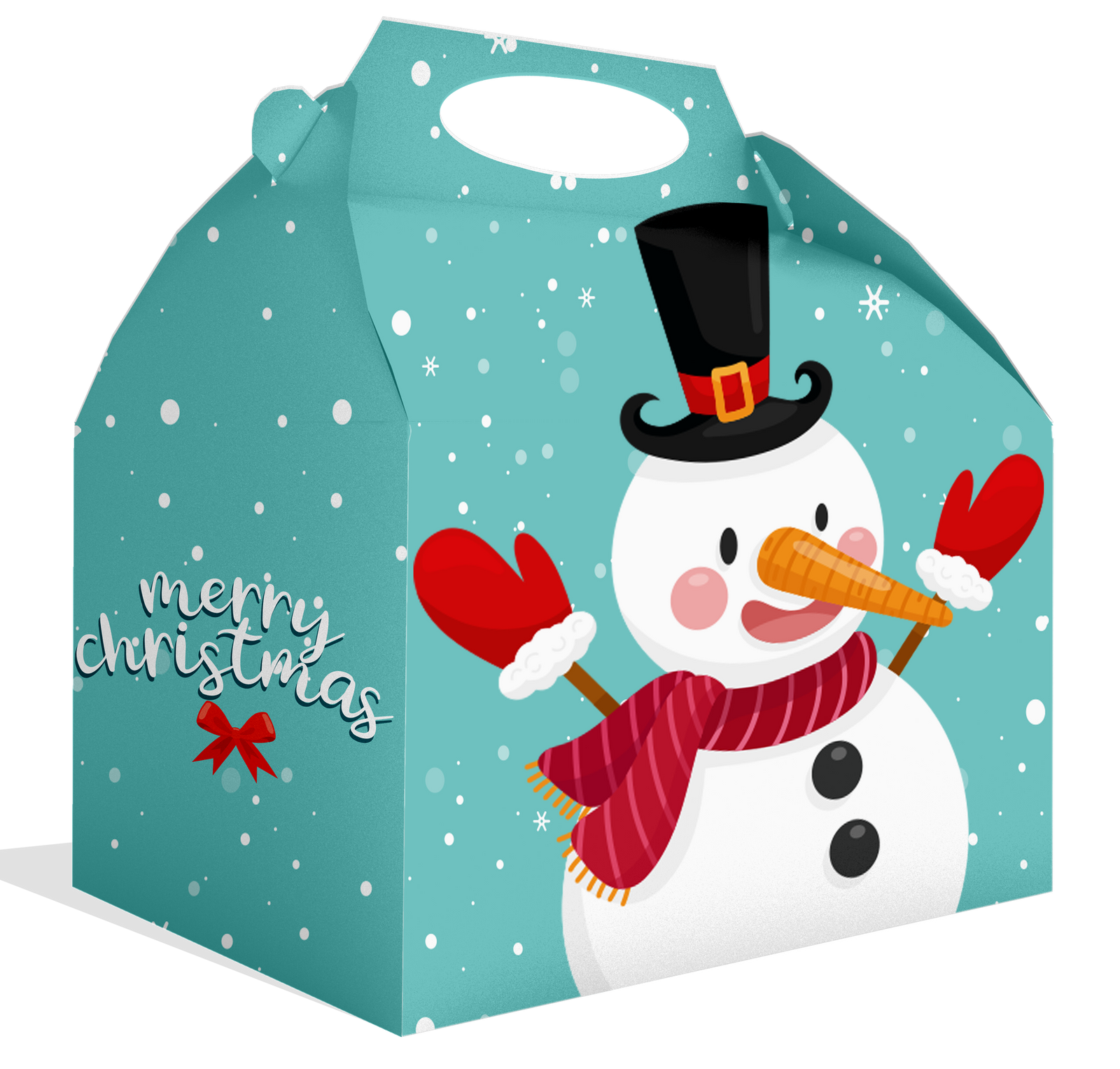 SCATOLA PUPAZZO DI NEVE 20 x 16 x 11 cm
