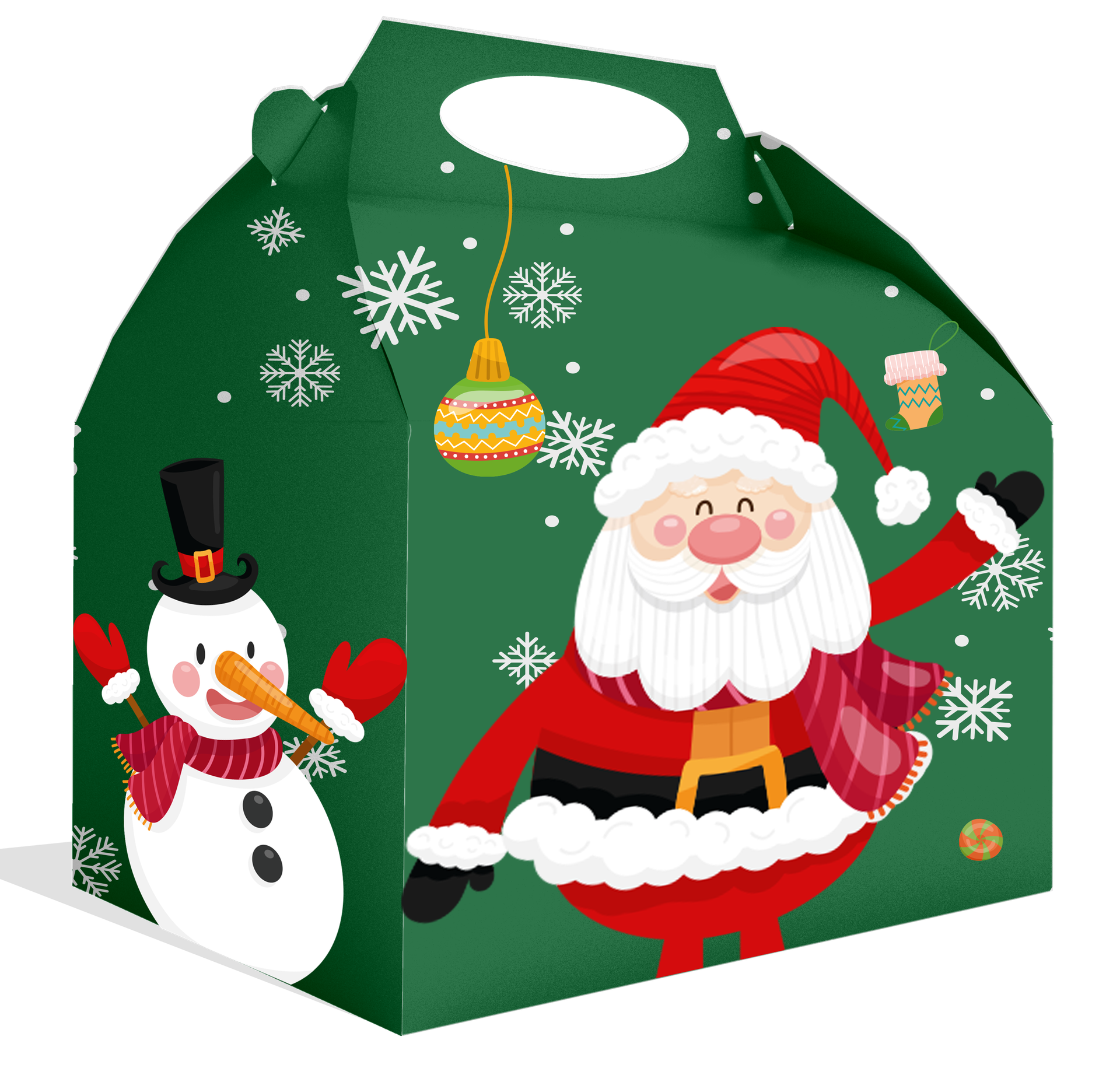 Boîte de Noël Père Noël 20 x 16 x 11 cm