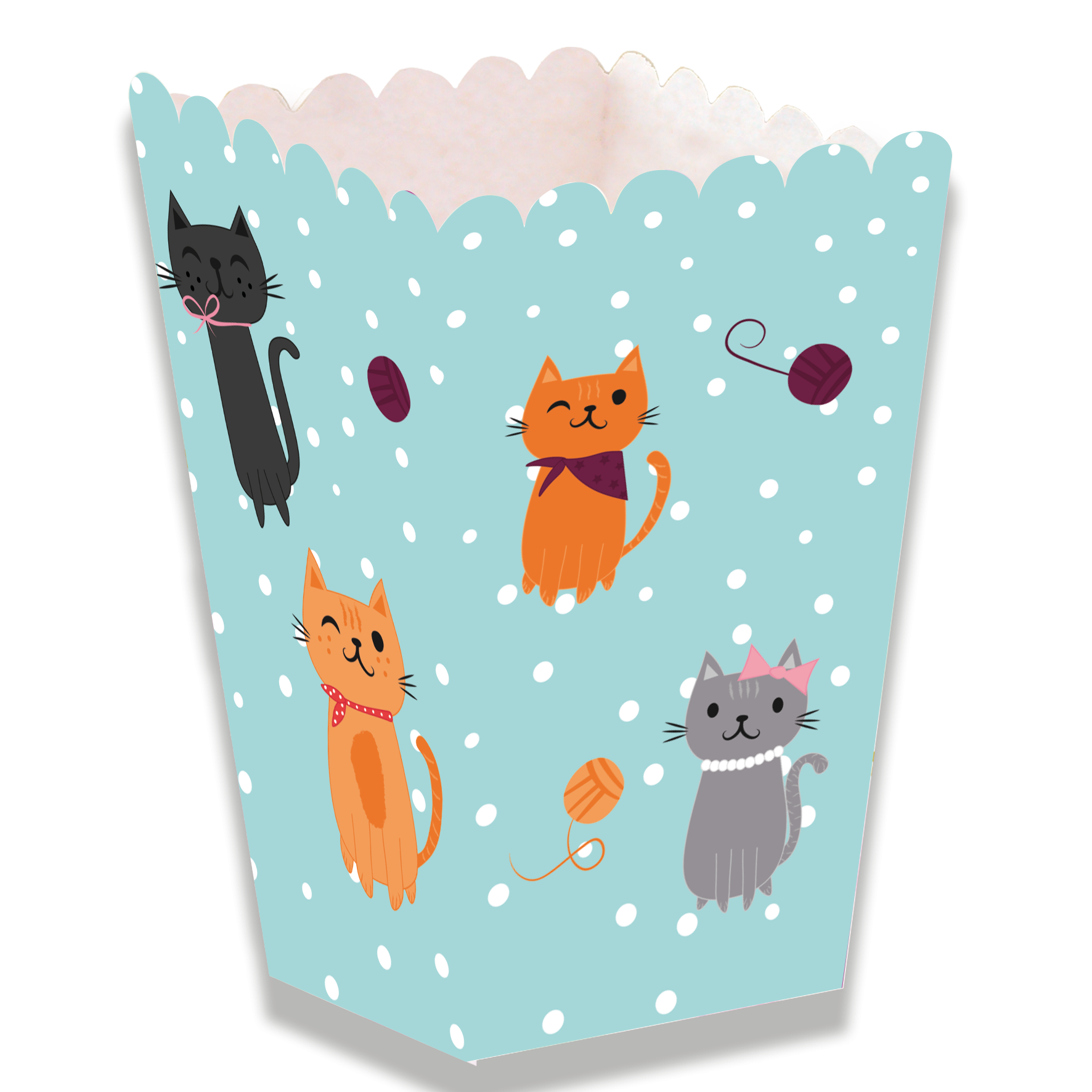 CAJITA ALTA CATS PARTY 5 x 5 x 12 cm