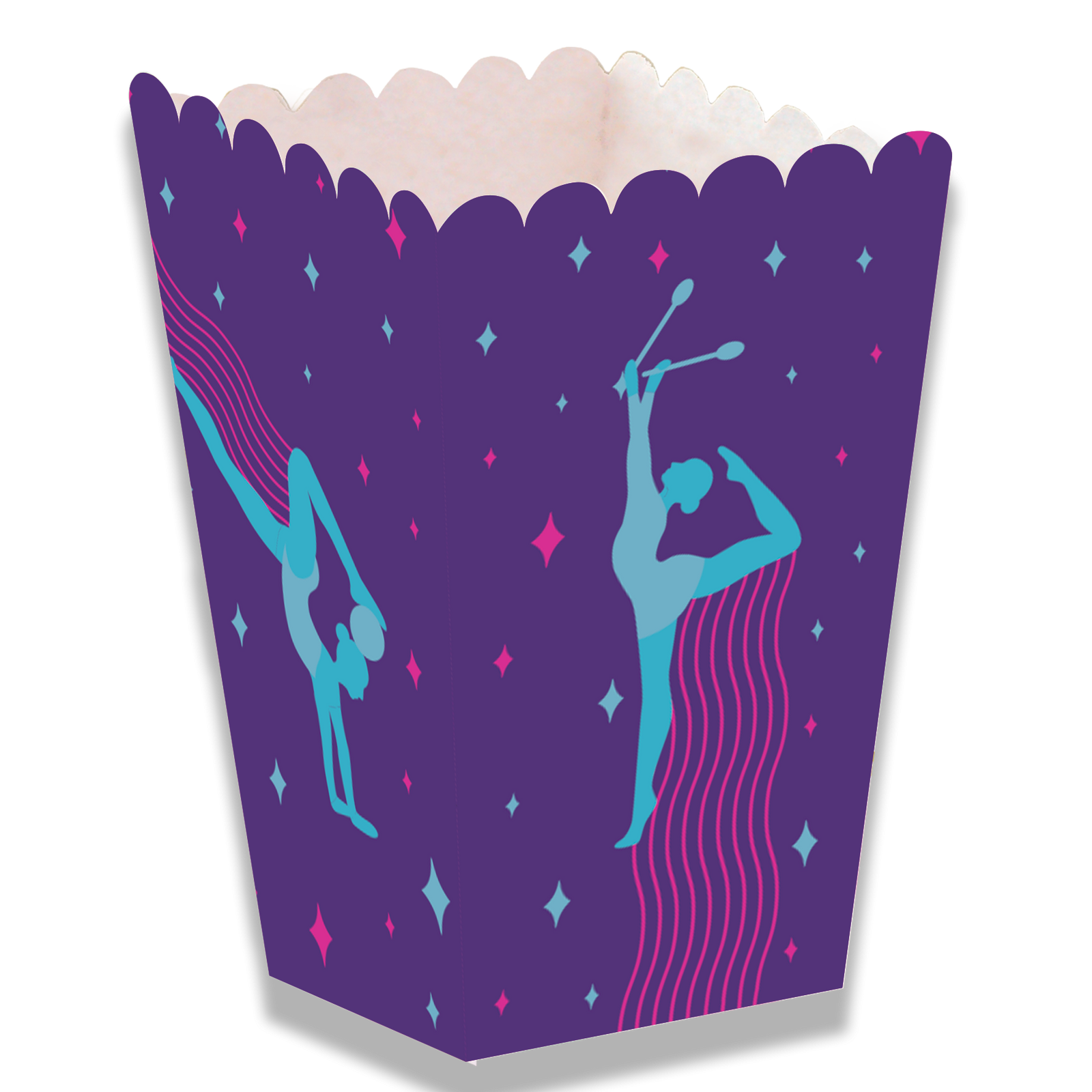 BOÎTE HAUTE DE GYMNASTIQUE POUR FÊTE 5 x 5 x 12 cm