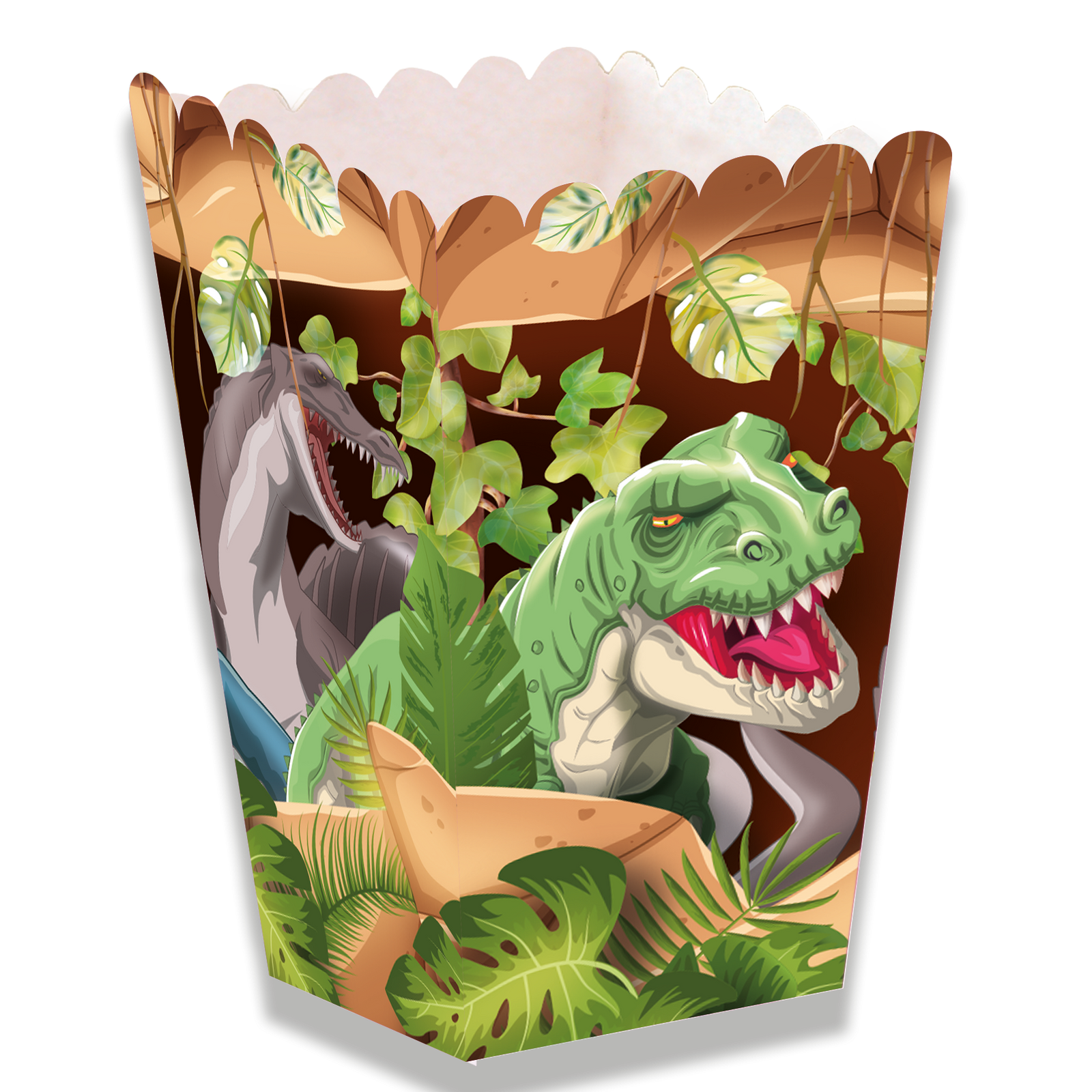 Boîte dinosaure jurassique haute 5 x 5 x 12 cm