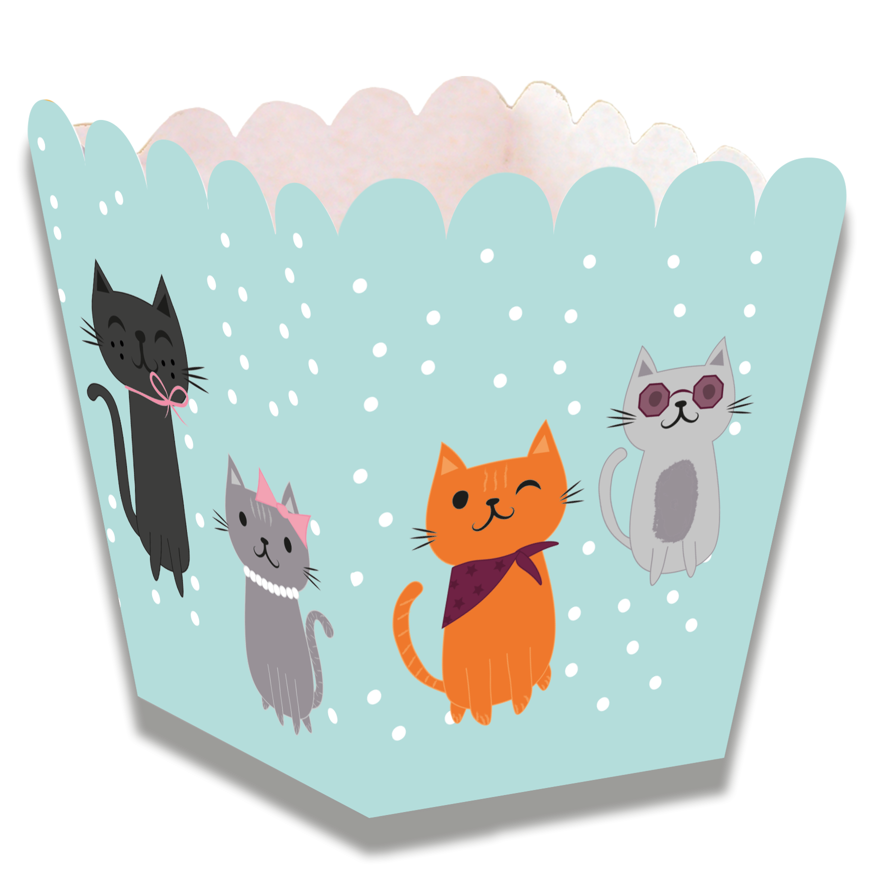 CAJITA BAJA CATS PARTY 5 x 5 x 7 cm