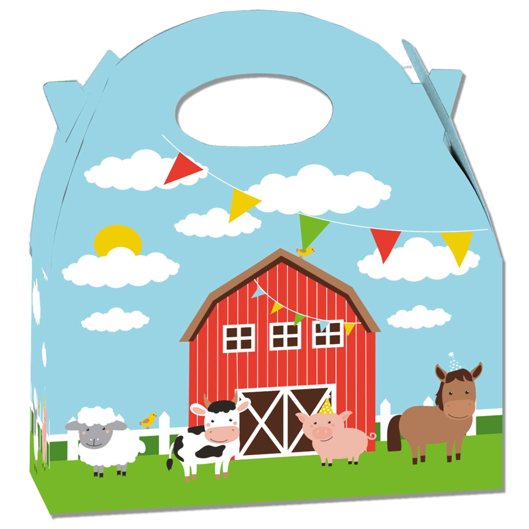 CAJITA FARM ANIMALS 20 x 16 x 11 cm