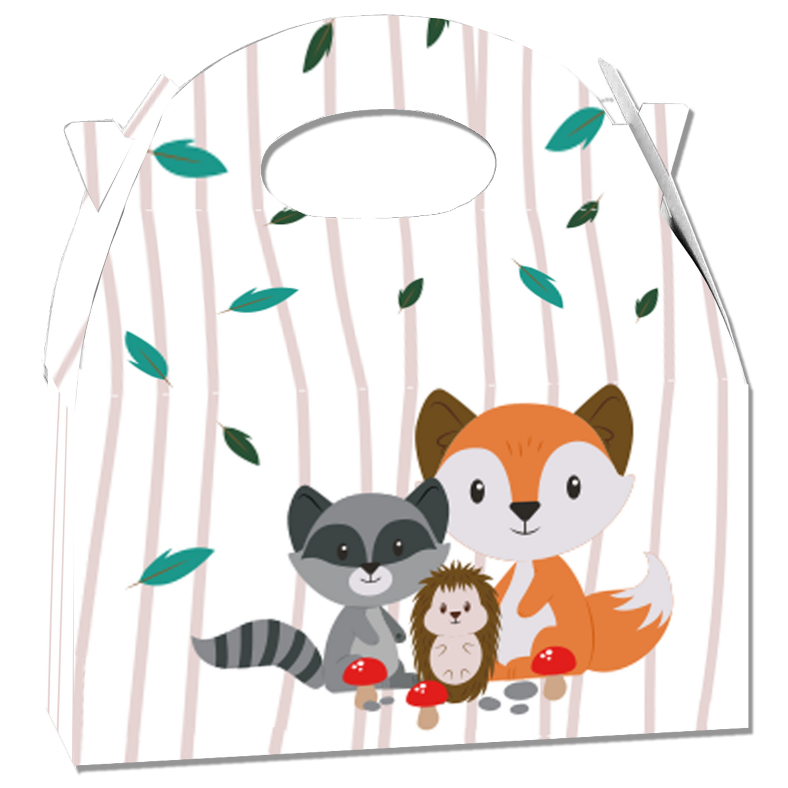 SCATOLA ANIMALI DELLA FORESTA 20 x 16 x 11 cm