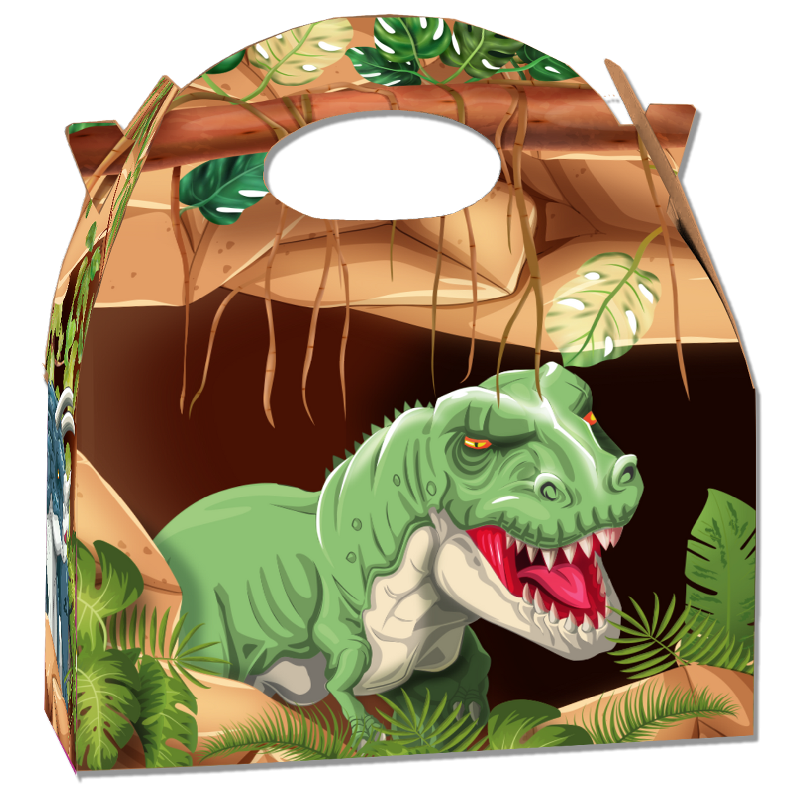 Boîte dinosaure jurassique 20 x 16 x 11 cm