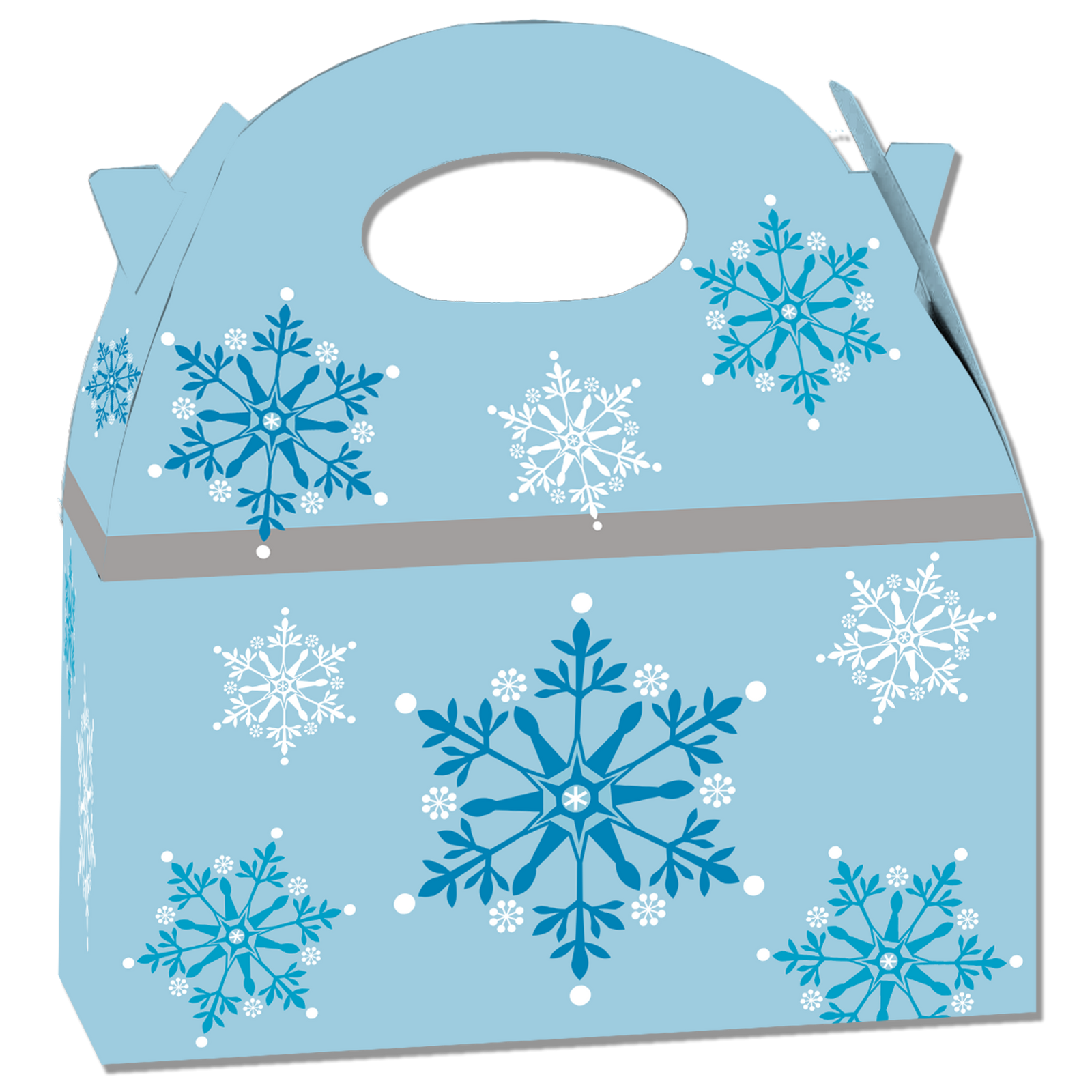 SCATOLA FIOCCHI DI NEVE 20 x 16 x 11 cm