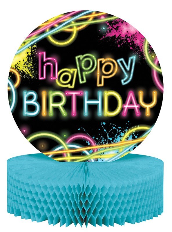 CENTRO DE MESA 30 x 23 CM GLOW PARTY