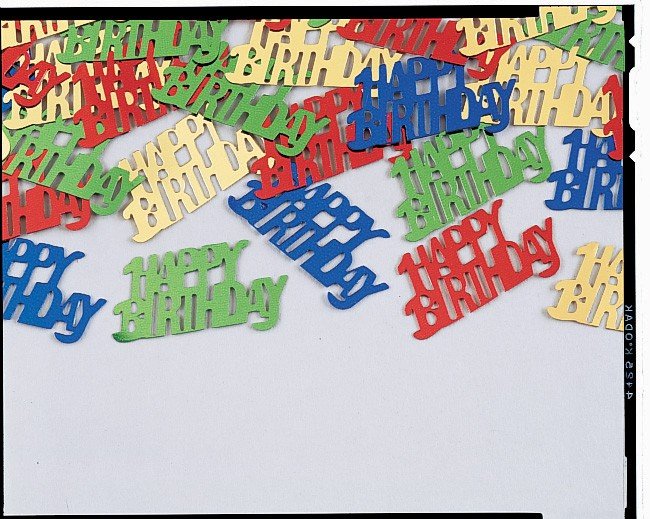 Coriandoli di buon compleanno