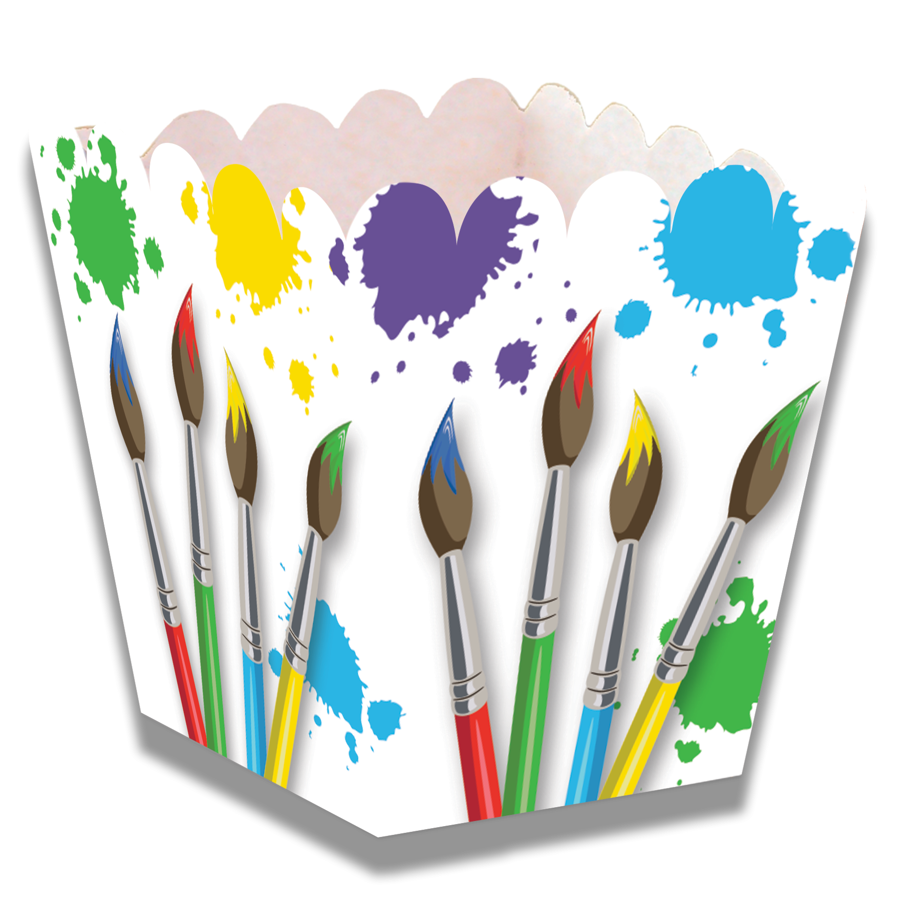 Cajita Baja Art Party 5 x 5 x 7 cm