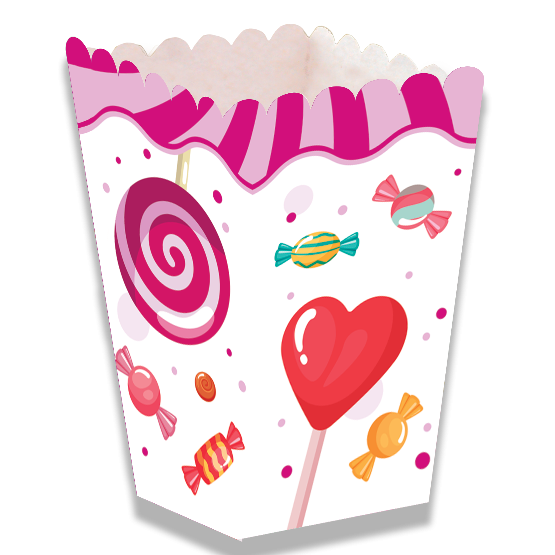 Cajita Alta Candy Party 5 x 5 x 12 cm