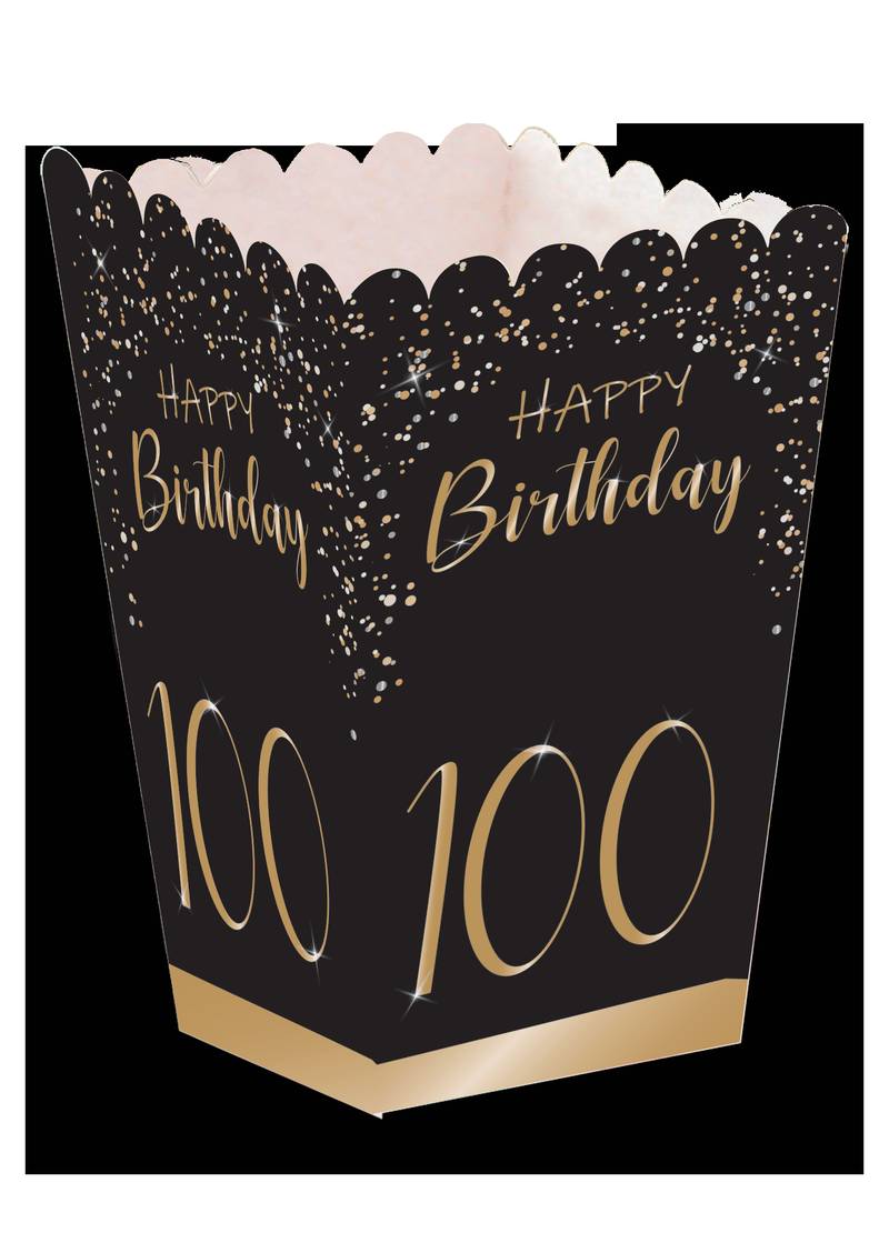 Cajita Alta Elegant Negro 100 Años