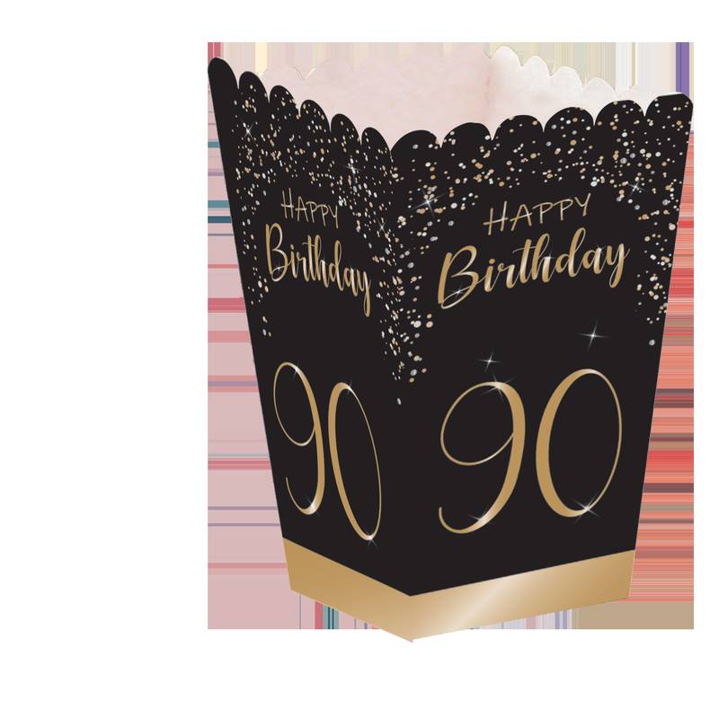 Elegante scatola alta nera anni '90