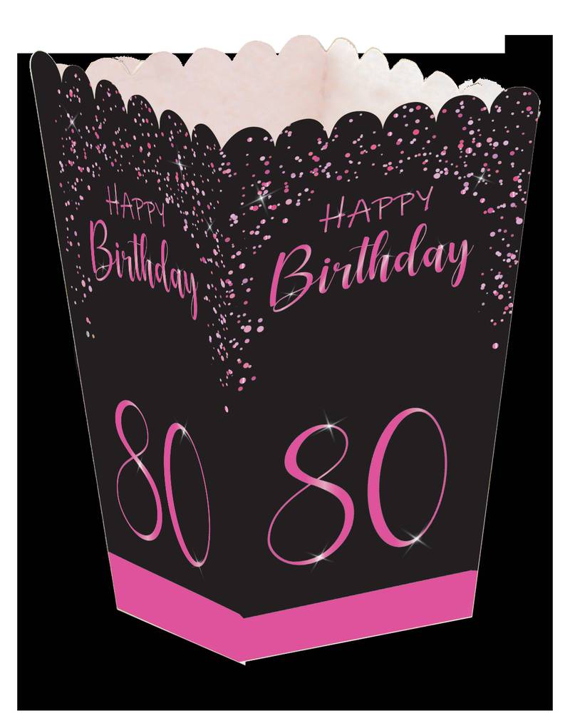 Boîte haute rose élégante 80