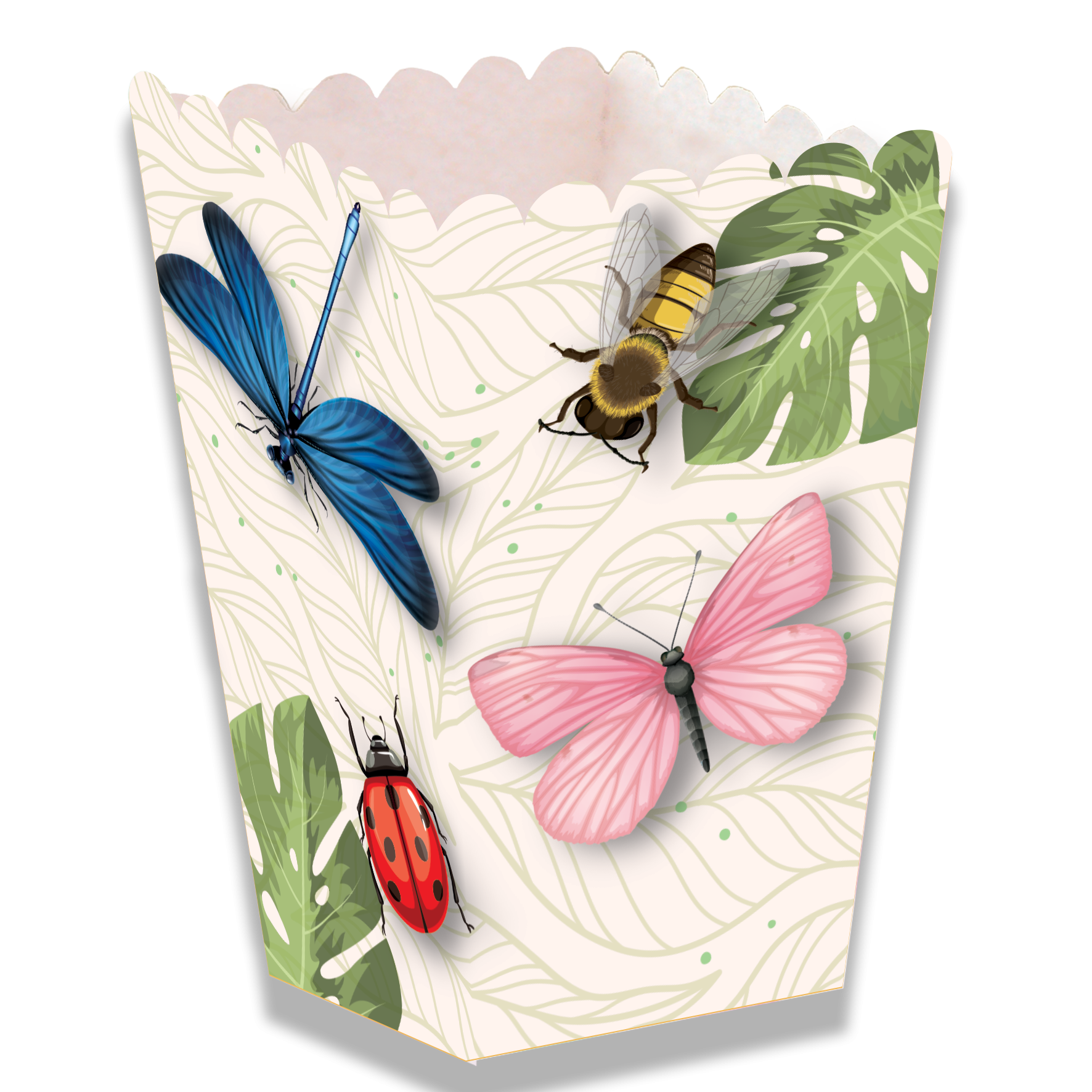 Cajita Alta Insects Party 5 x 5 x 12 cm