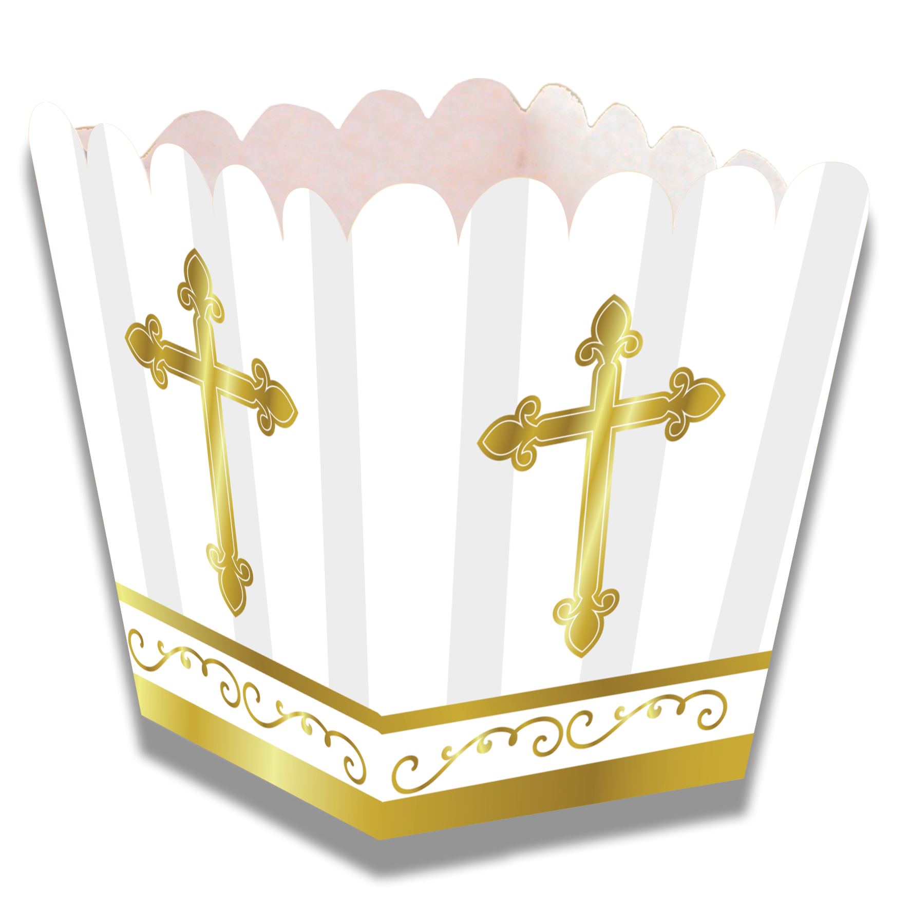 Cajita Baja Divinity Gold 5 x 5 x 7 cm