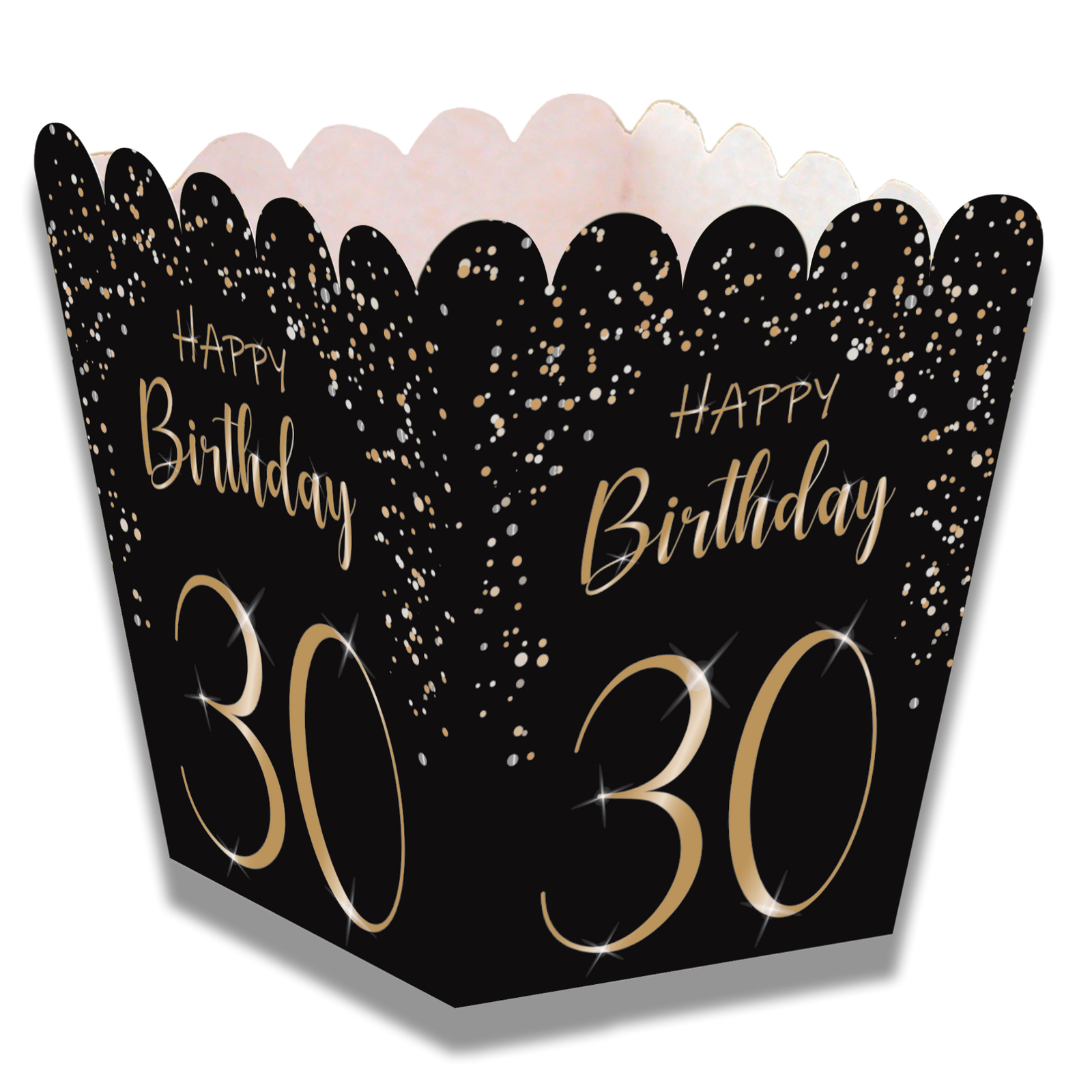 Elegante scatola bassa nera 30 anni