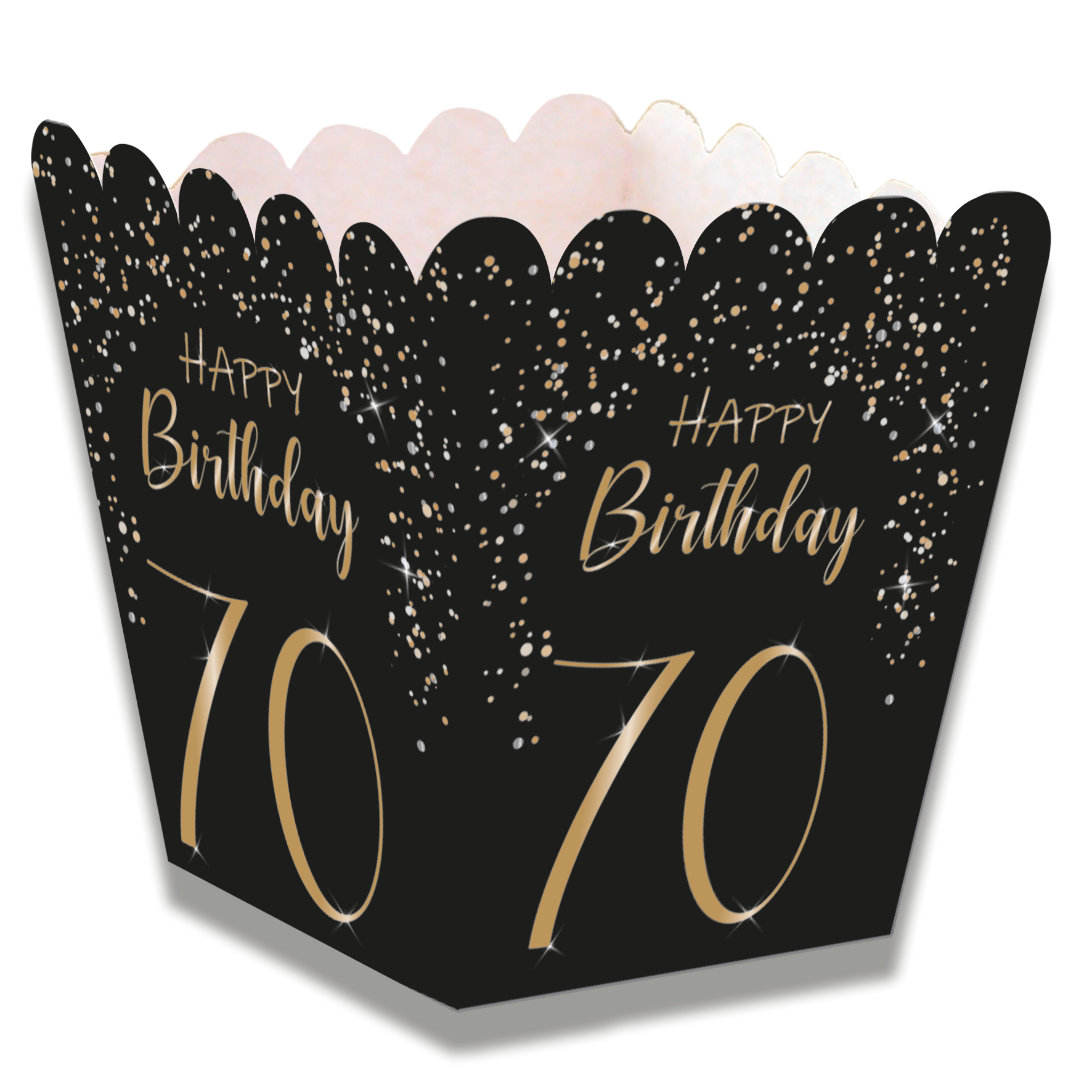 Cajita Baja Elegant Negro 70 Años